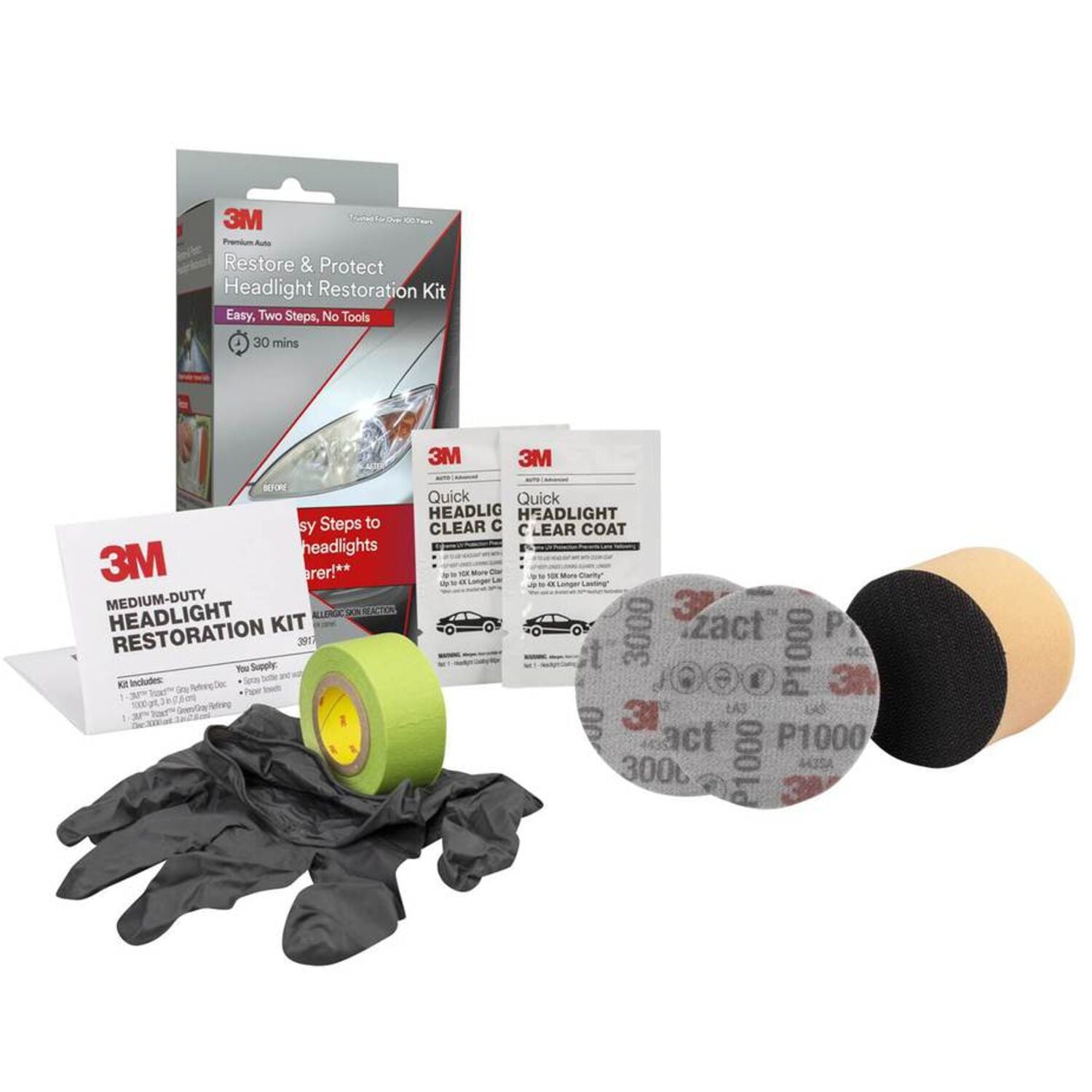 3M - 3M HEADLIGHT RESTORATION KIT