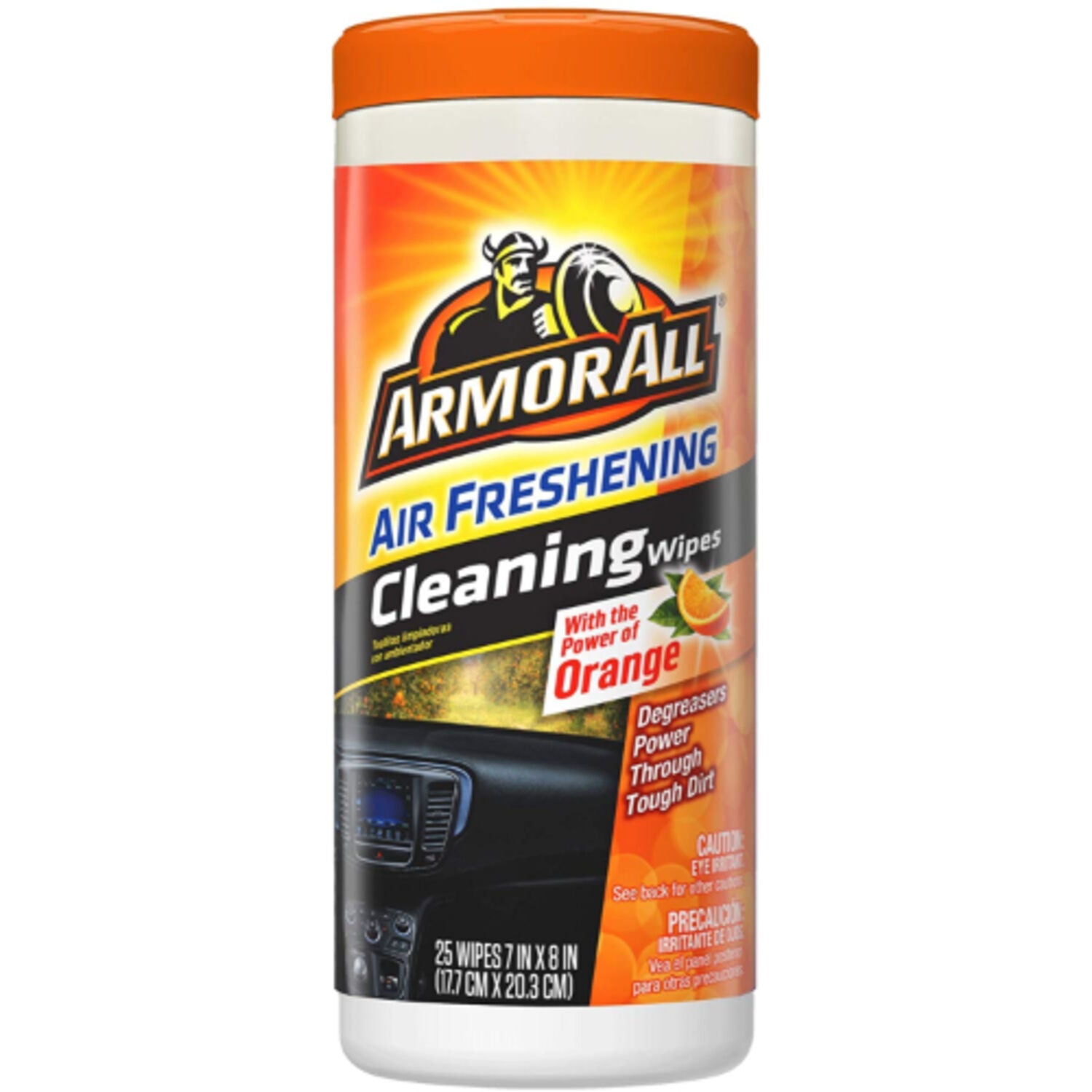ARMOR ALL - ARMORALL ORANGE WIPE 6/25CT