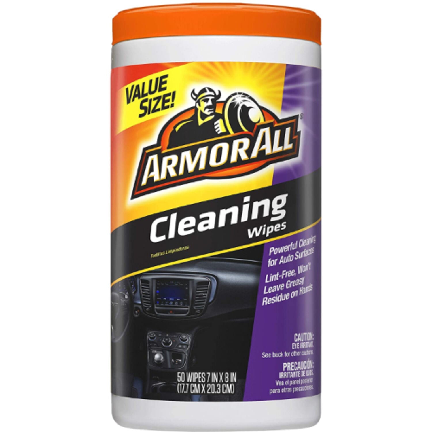ARMOR ALL - ARMORALL ORANGE WIPE 6/25CT