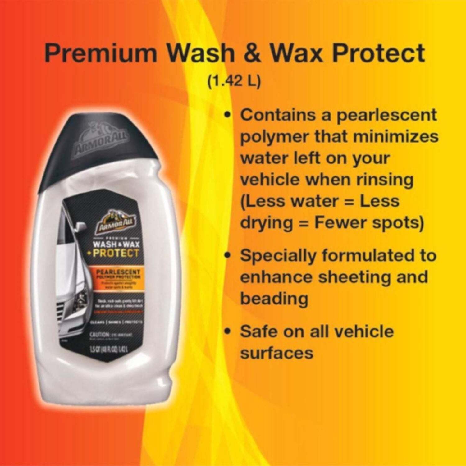 ARMOR ALL - ARMORALL PREM WASH&WAX 4/48OZ