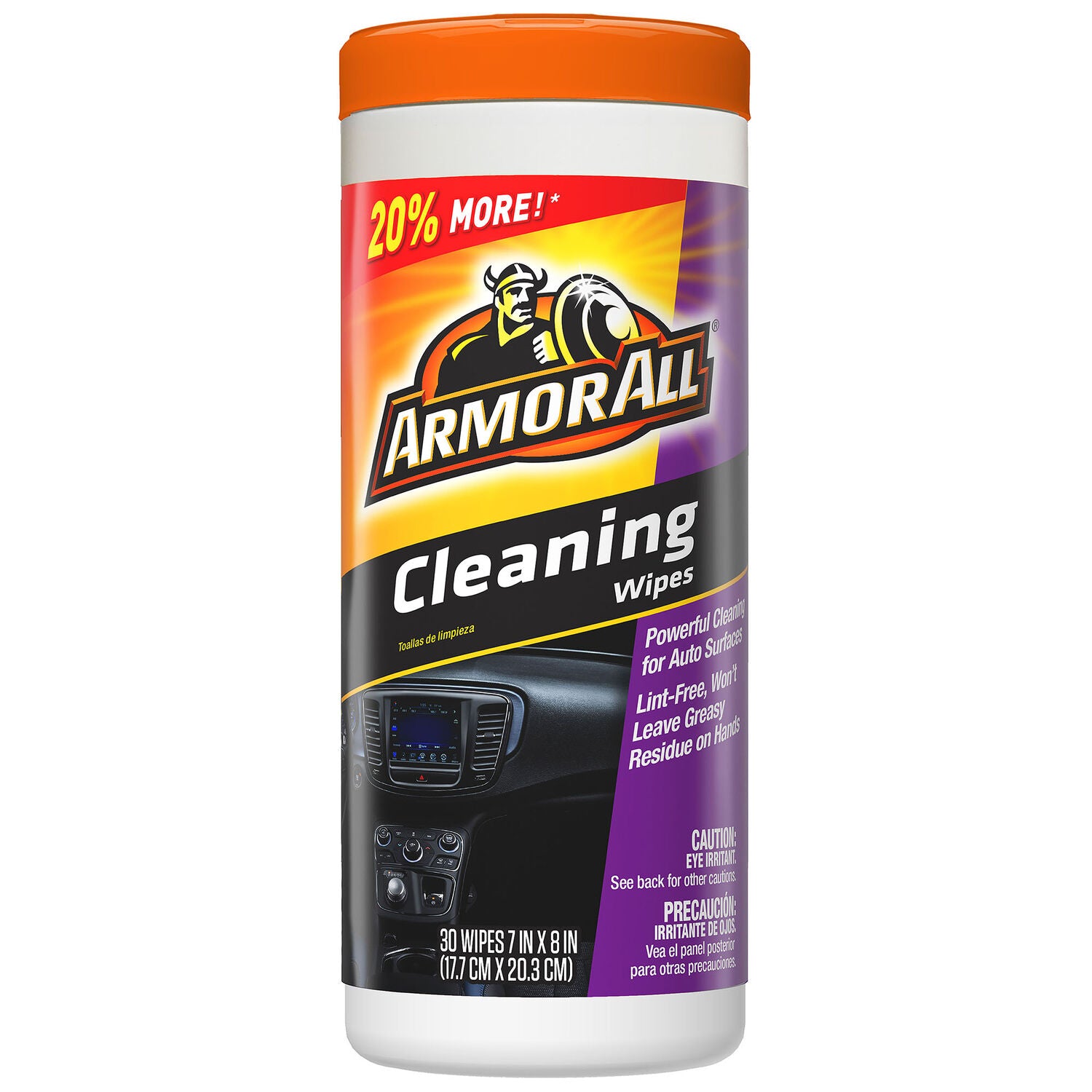 ARMOR ALL - ARMORALL CLEANING WIPES 6/30CT