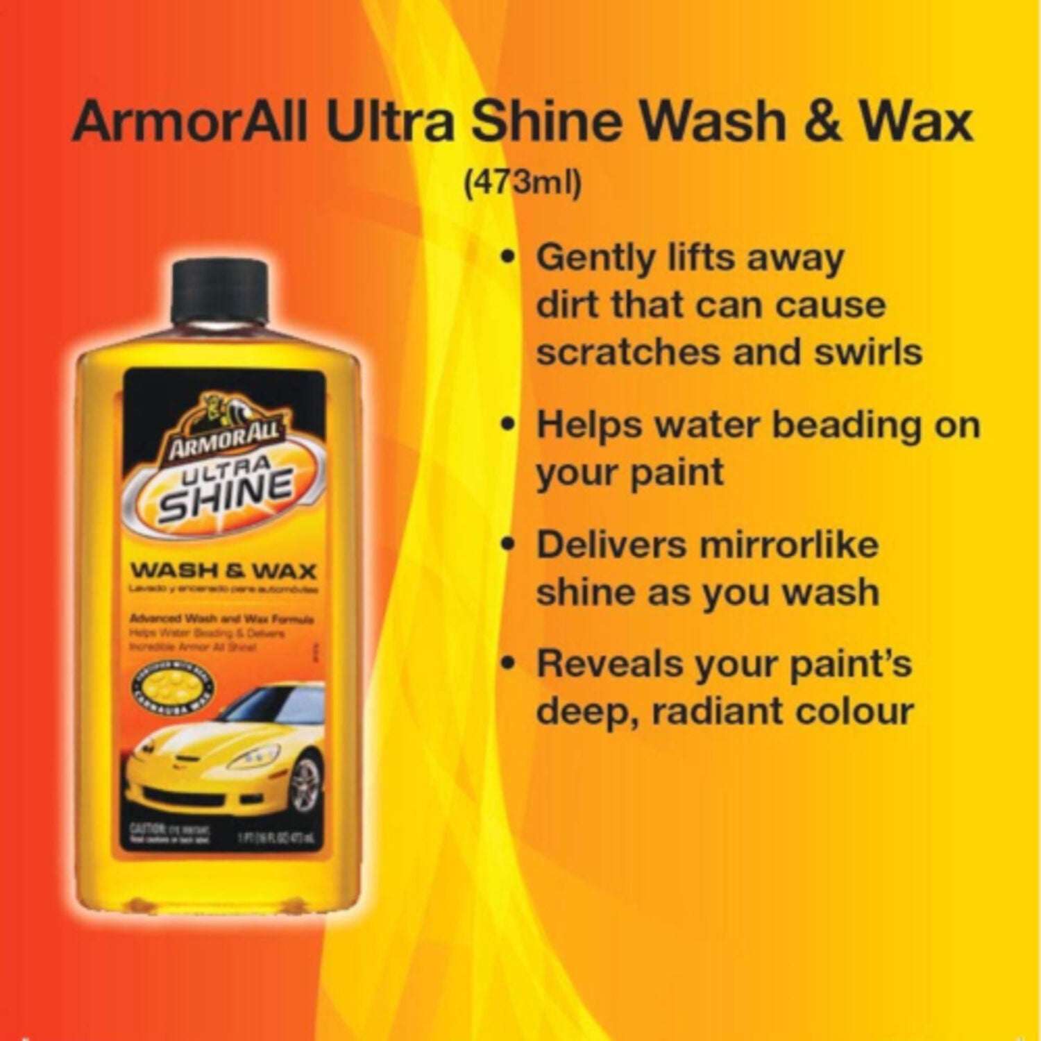 ARMOR ALL - ARMORALL WASH&WAX ULTRA 6/16OZ