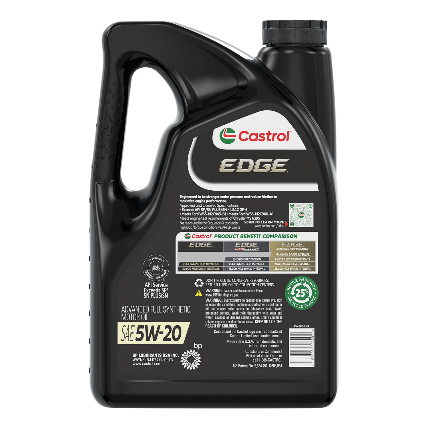 CASTROL - CASTROL EDGE 5W20 3/5QT