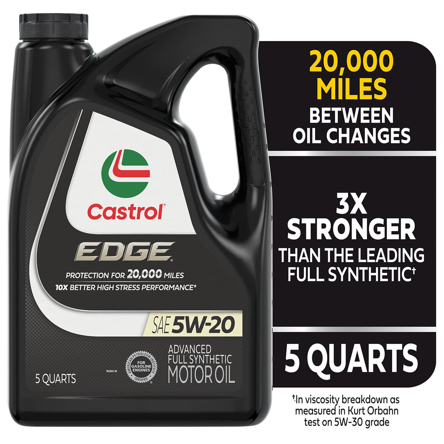 CASTROL - CASTROL EDGE 5W20 3/5QT