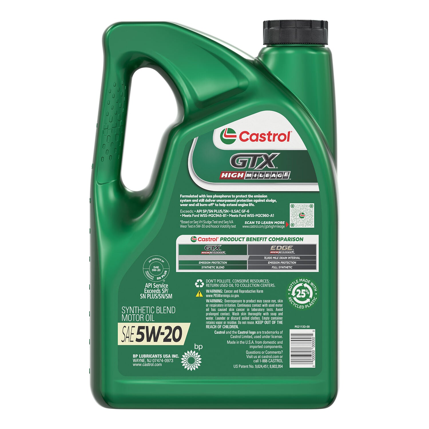 CASTROL - CASTROL HM 5W20 3/5QT
