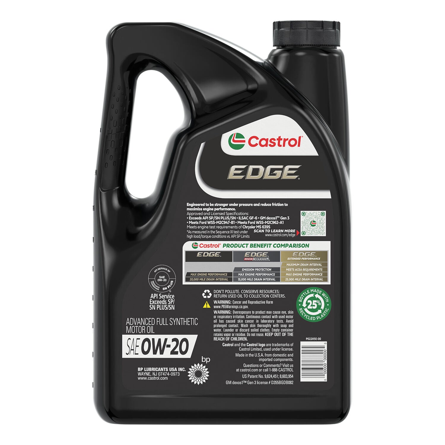 CASTROL - CASTROL EDGE 0W20 3/5QT