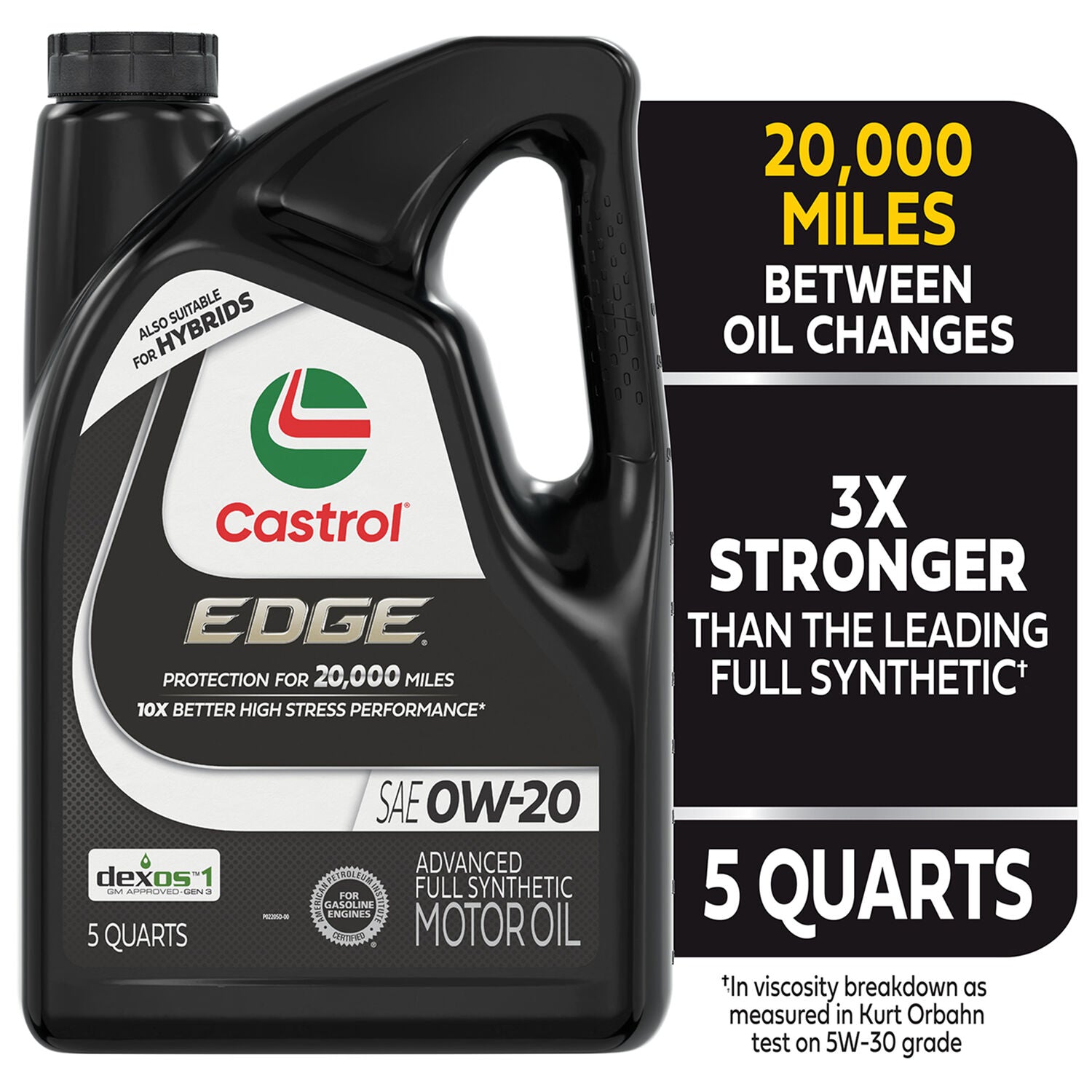 CASTROL - CASTROL EDGE 0W20 3/5QT