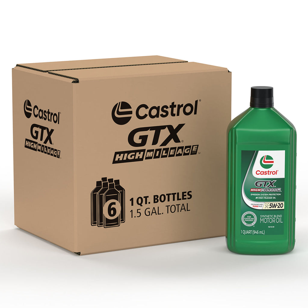 CASTROL - CASTROL HIGH MILEAGE 5W20 6/1QT