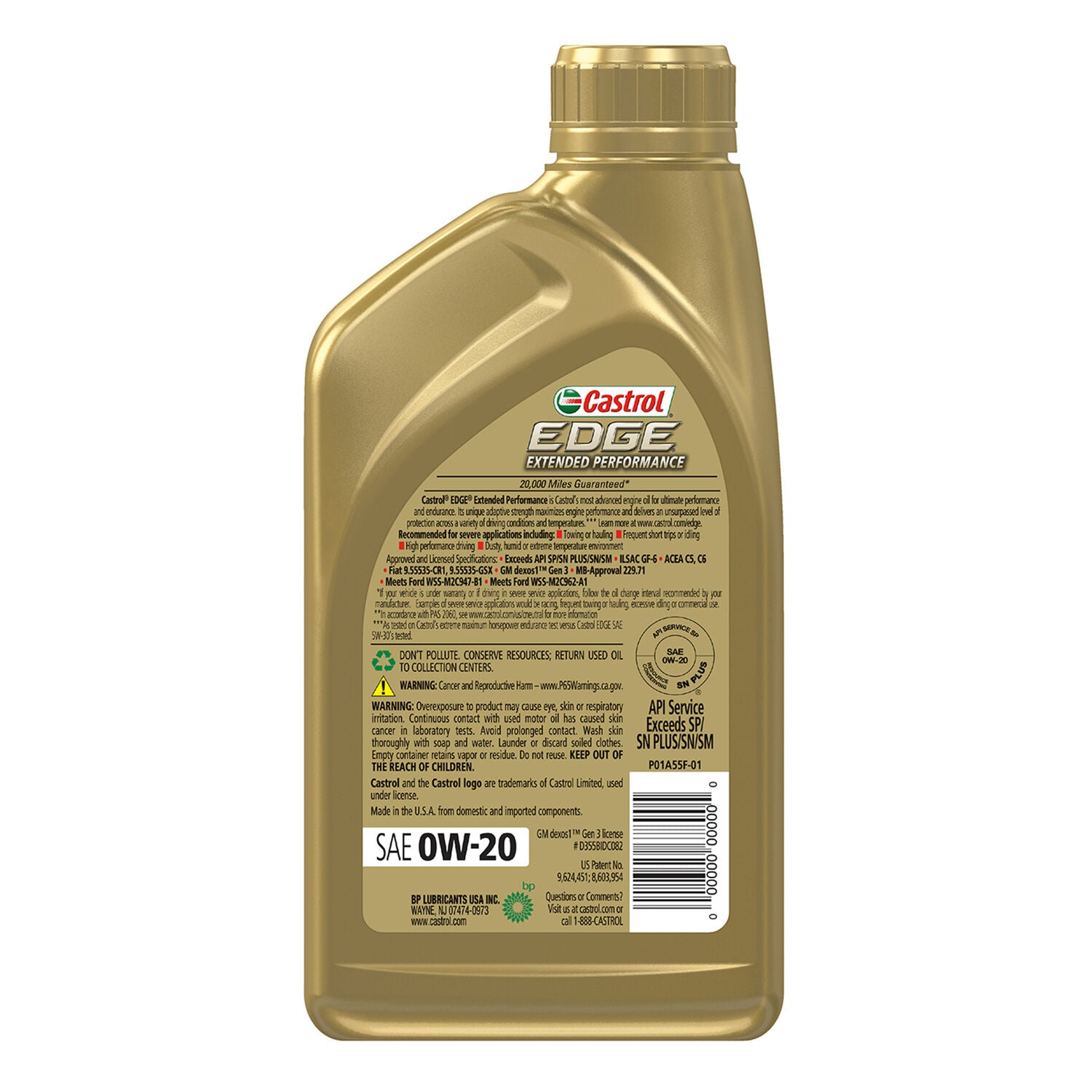 CASTROL - CAST EDGE EXT PERF 0W20 6/1QT