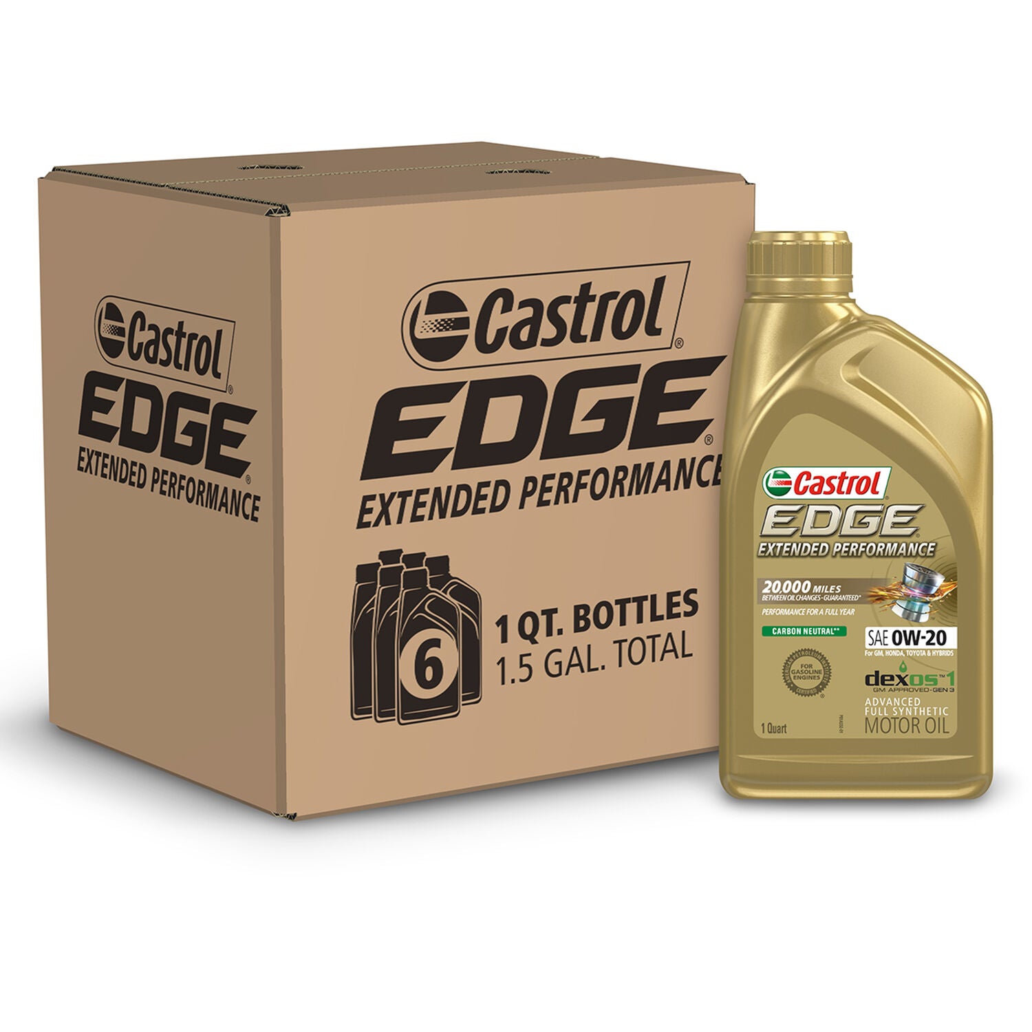 CASTROL - CAST EDGE EXT PERF 0W20 6/1QT