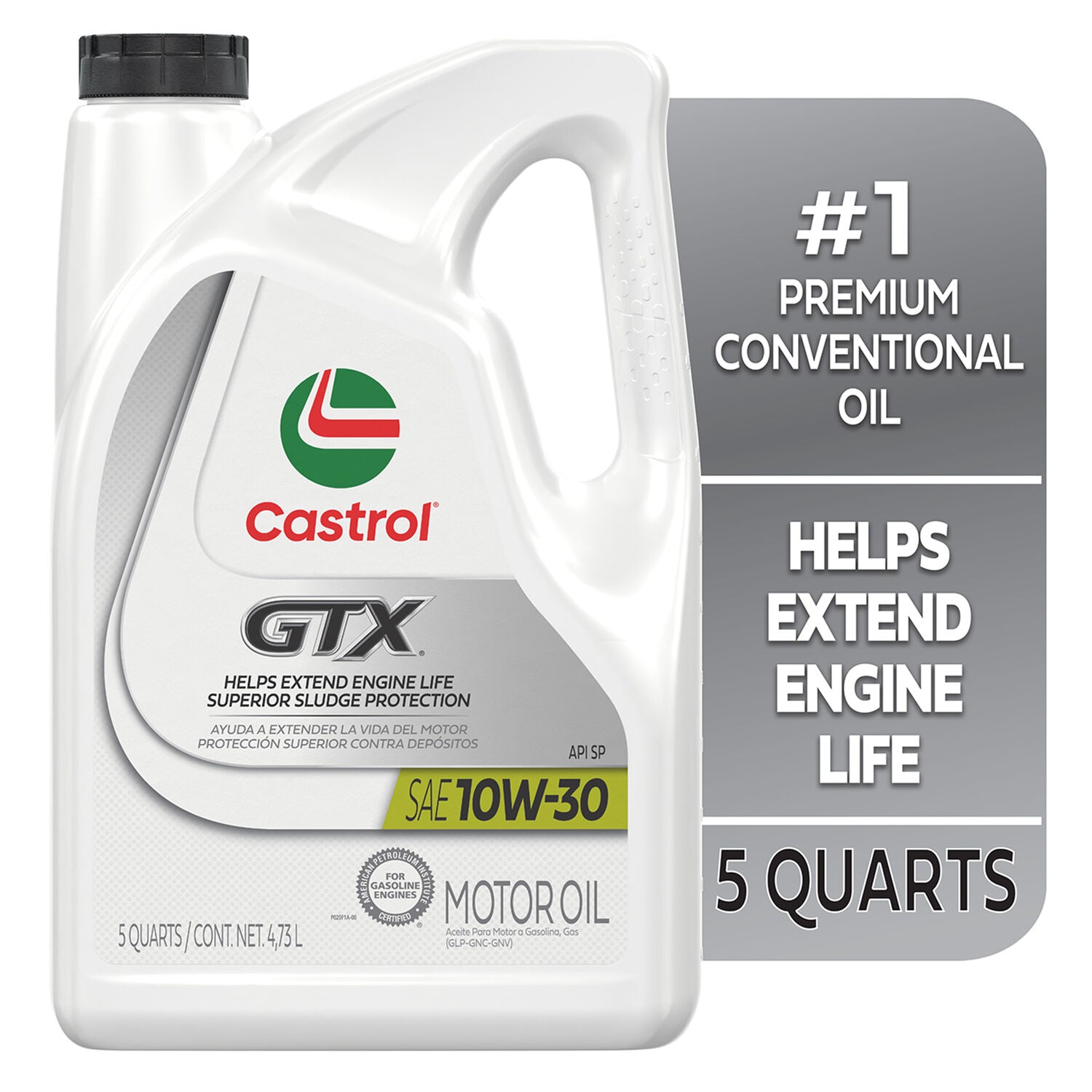 CASTROL - CASTROL GTX 10W30  3/5QT