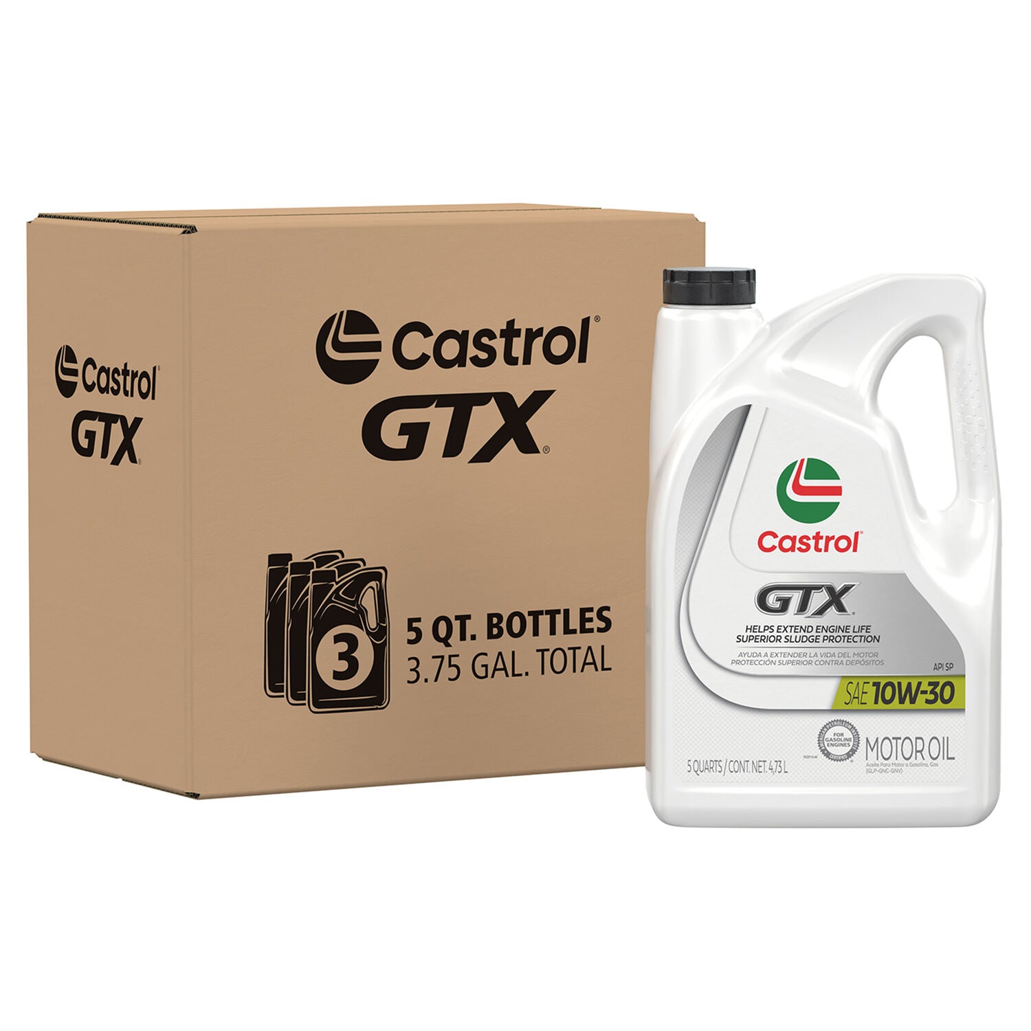 CASTROL - CASTROL GTX 10W30  3/5QT