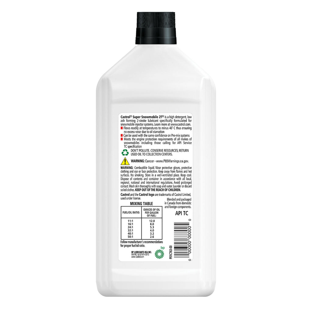 CASTROL - CASTROL 2T SNOWMOBILE OIL 12/1L
