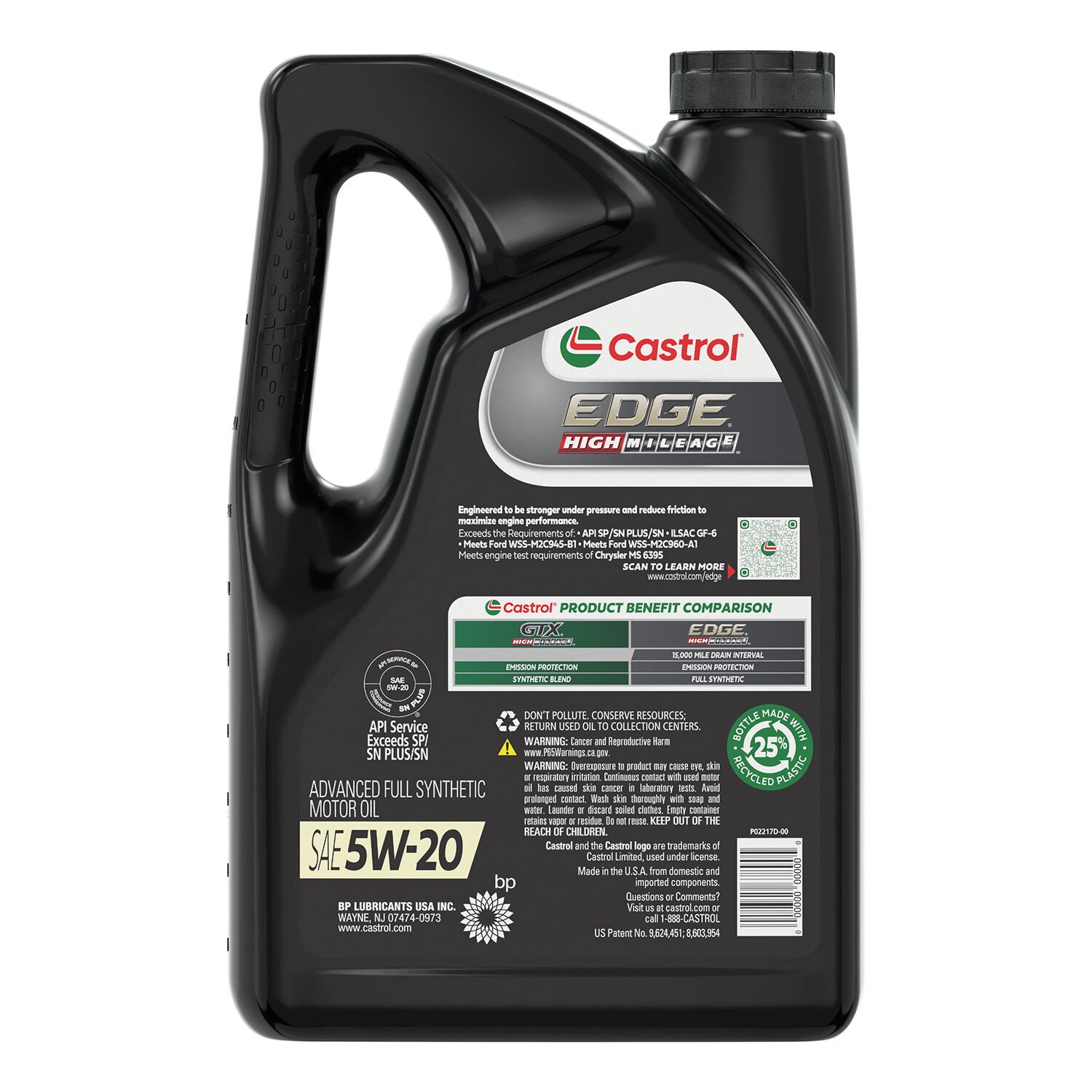 CASTROL - CASTROL EDGE HM 5W20 3/5QT