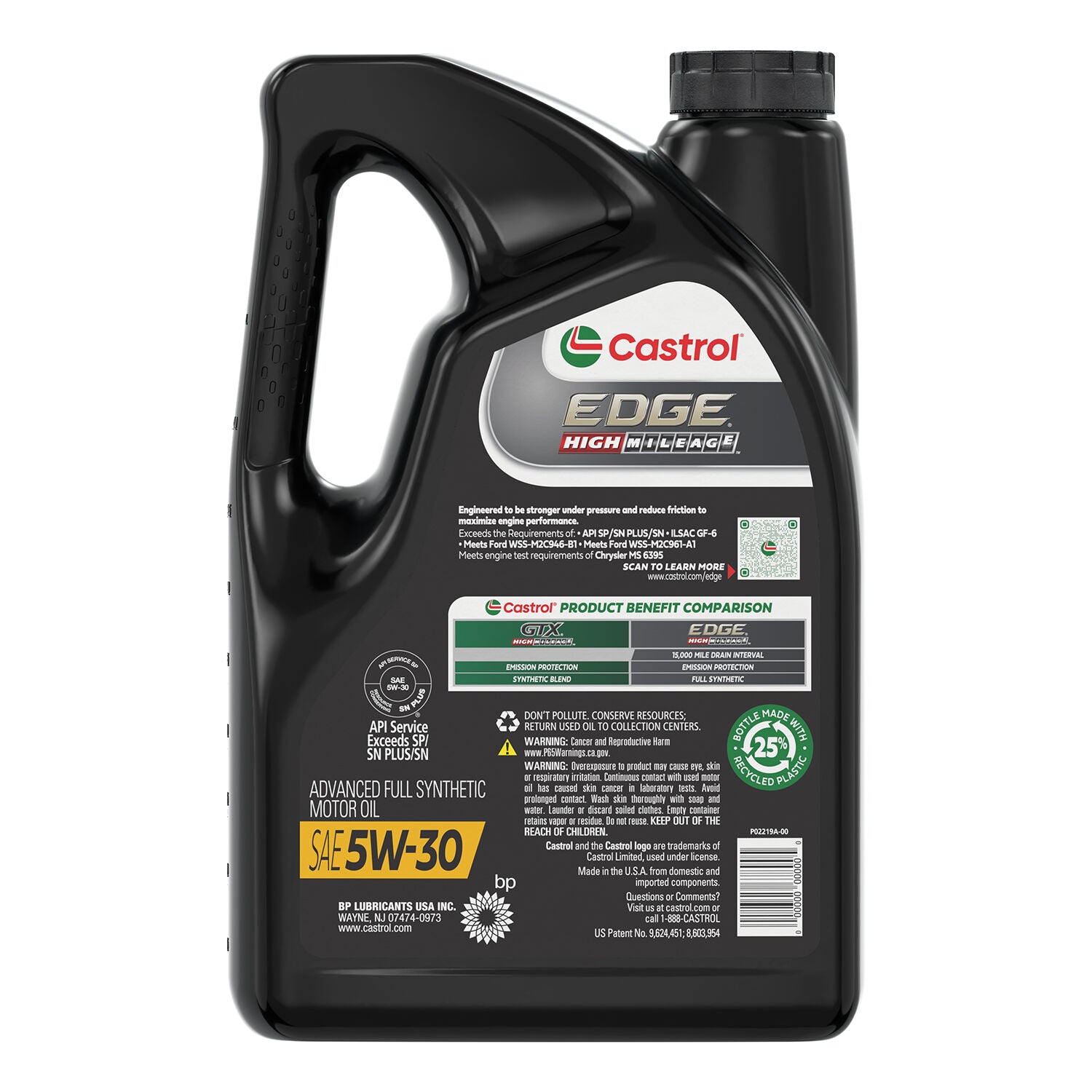 CASTROL - CASTROL EDGE HM 5W30 3/5QT