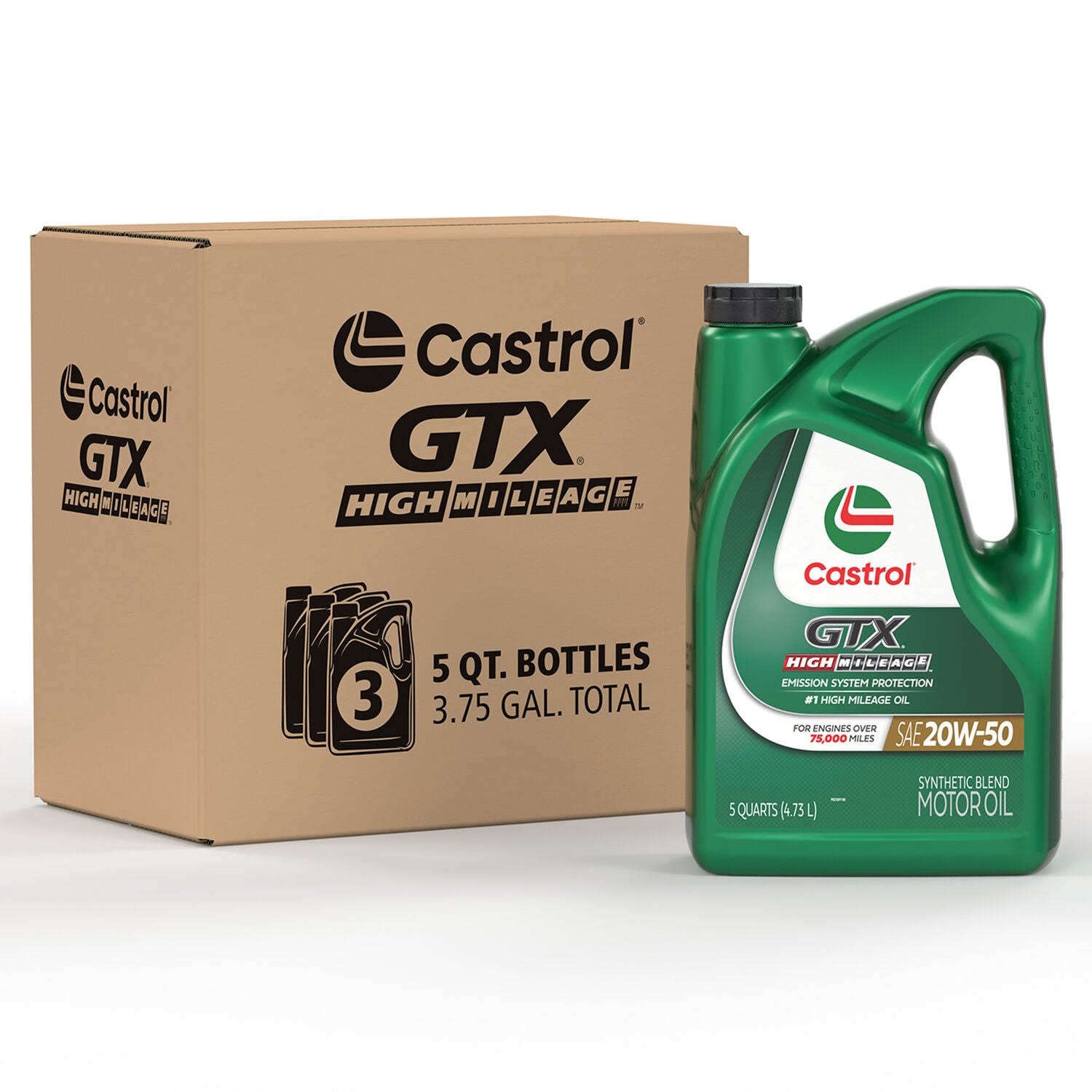 CASTROL - CASTROL GTX HM 20W50 3/5QT