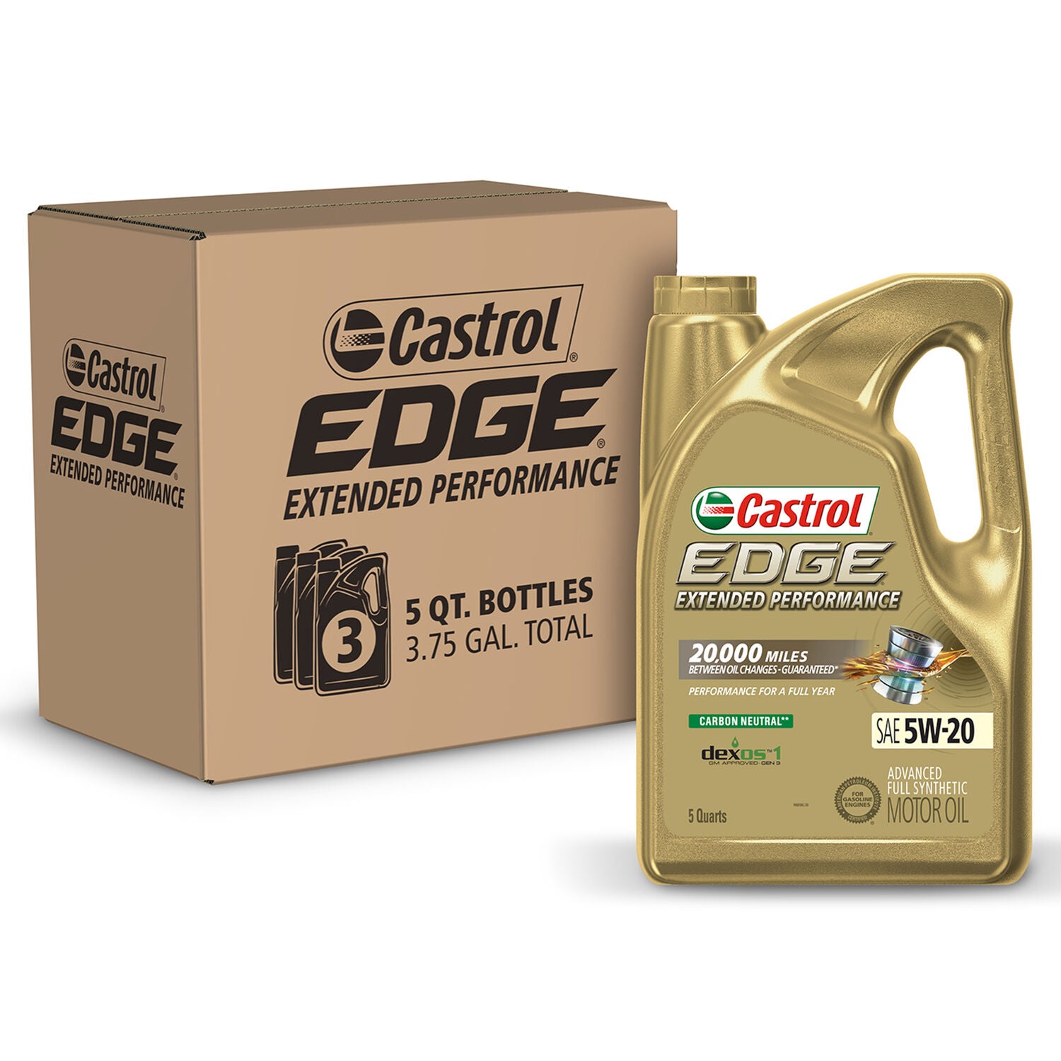 CASTROL - CASTROL EDGE EP 5W20 3/5QT