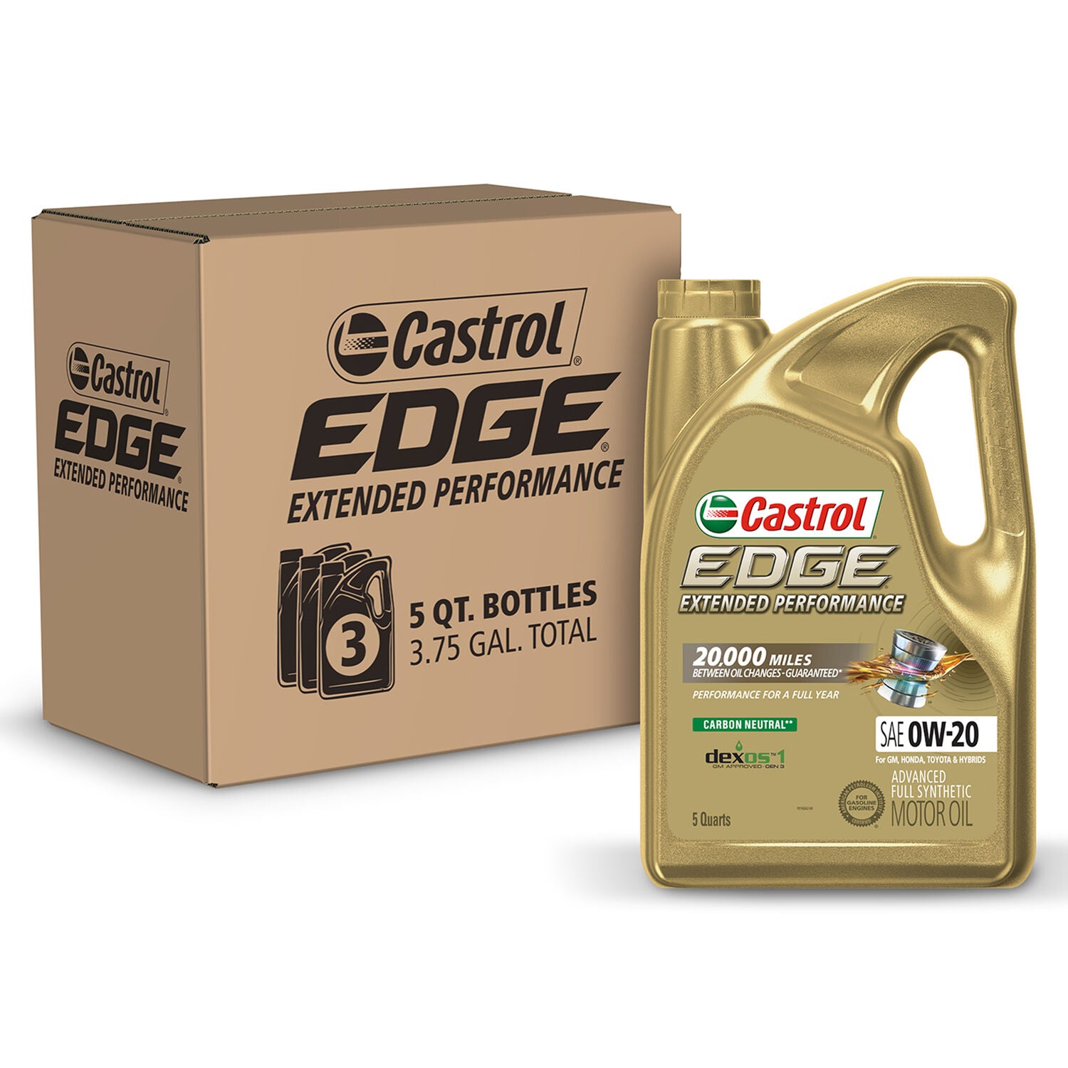 CASTROL - CASTROL EDGE EP 0W20 3/5QT