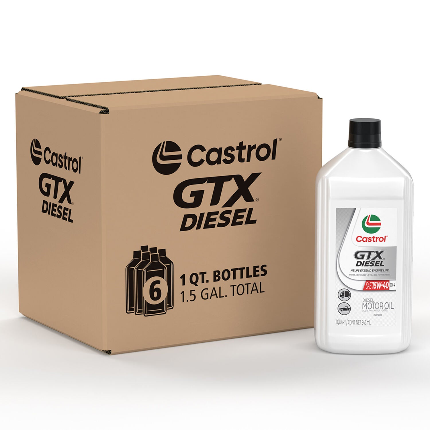 CASTROL - CASTROL GTX DIESEL 15W40 6/1QT