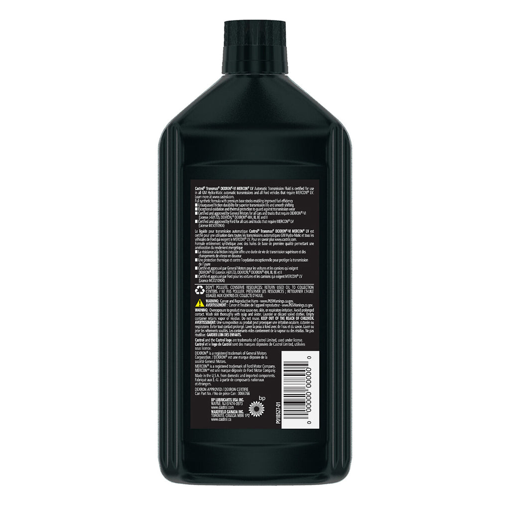 CASTROL - CASTROL DEXVI/MERC LV ATF 6/1QT