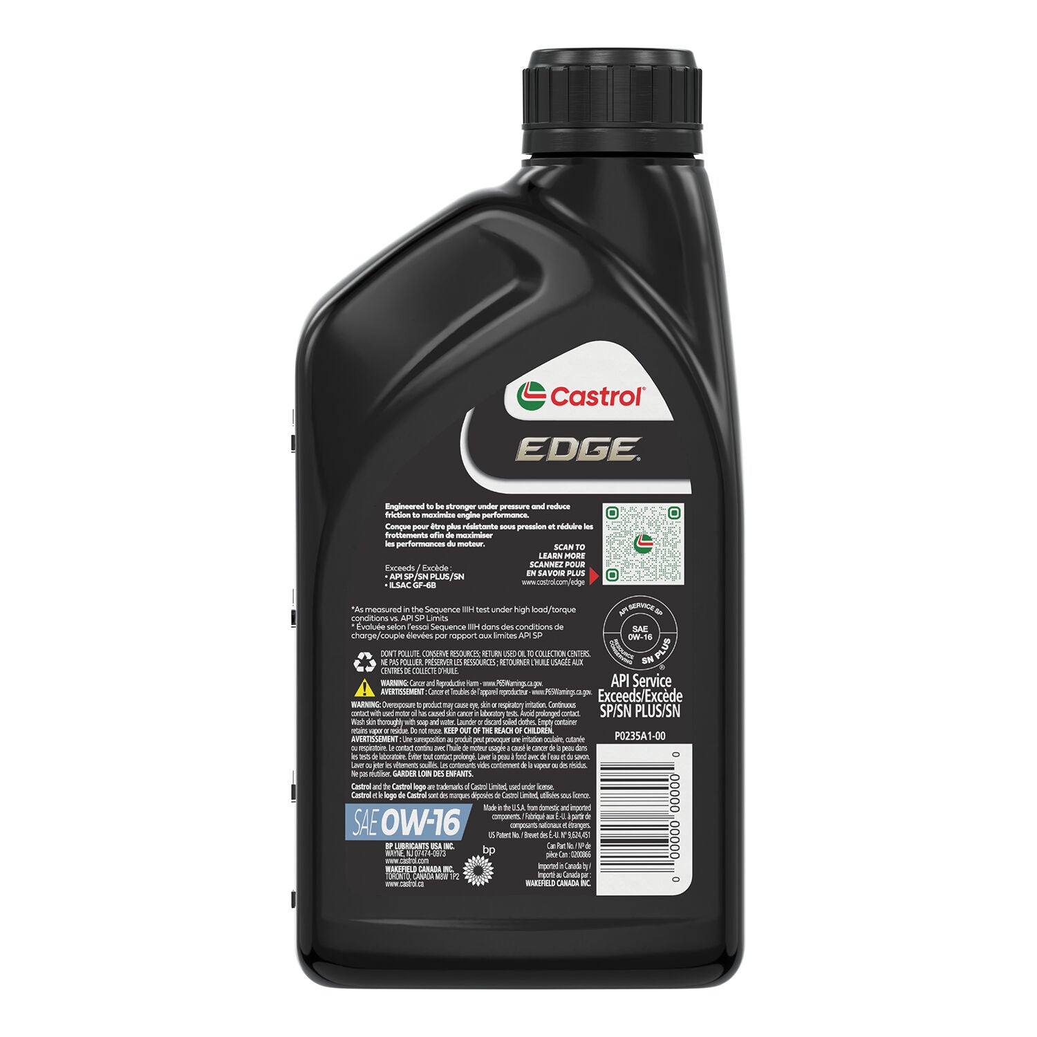 CASTROL - CASTROL EDGE 0W16 6/1QT