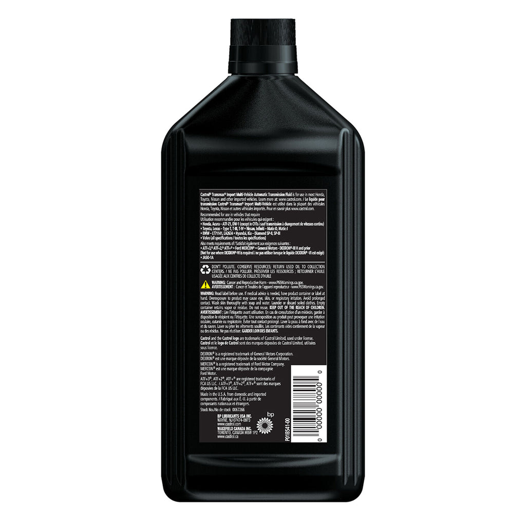 CASTROL - CASTROL TRANSMAX IMV ATF 6/1QT