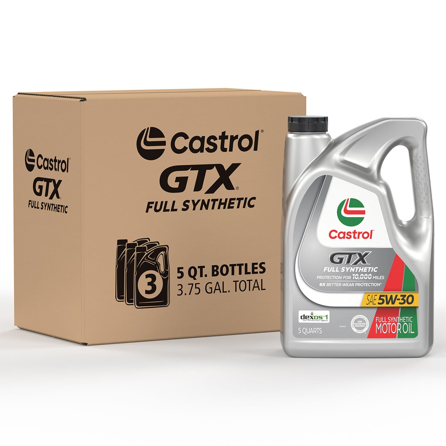 CASTROL - CASTROL GTX FULL SYN 5W30 3/5QT