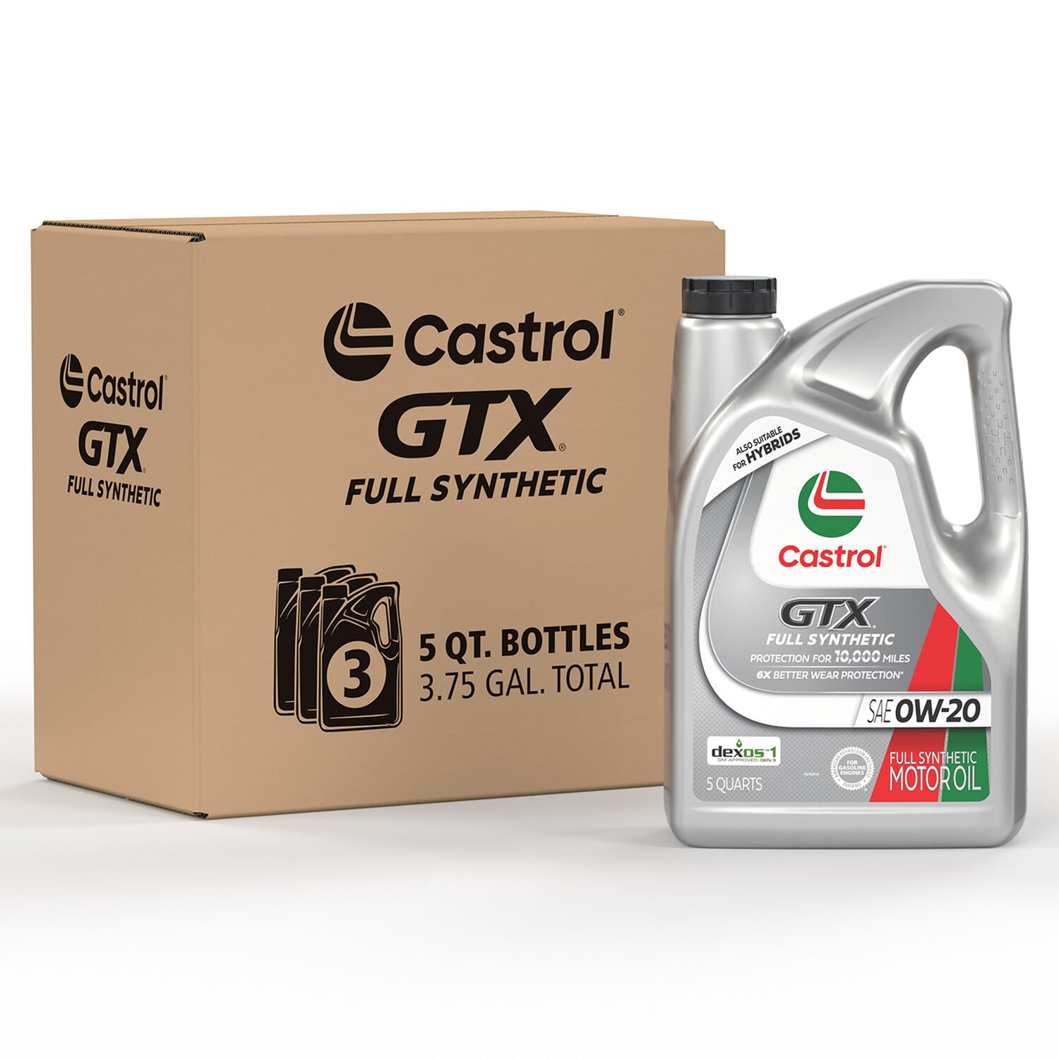 CASTROL - CASTROL GTX FULL SYN 0W20 3/5QT