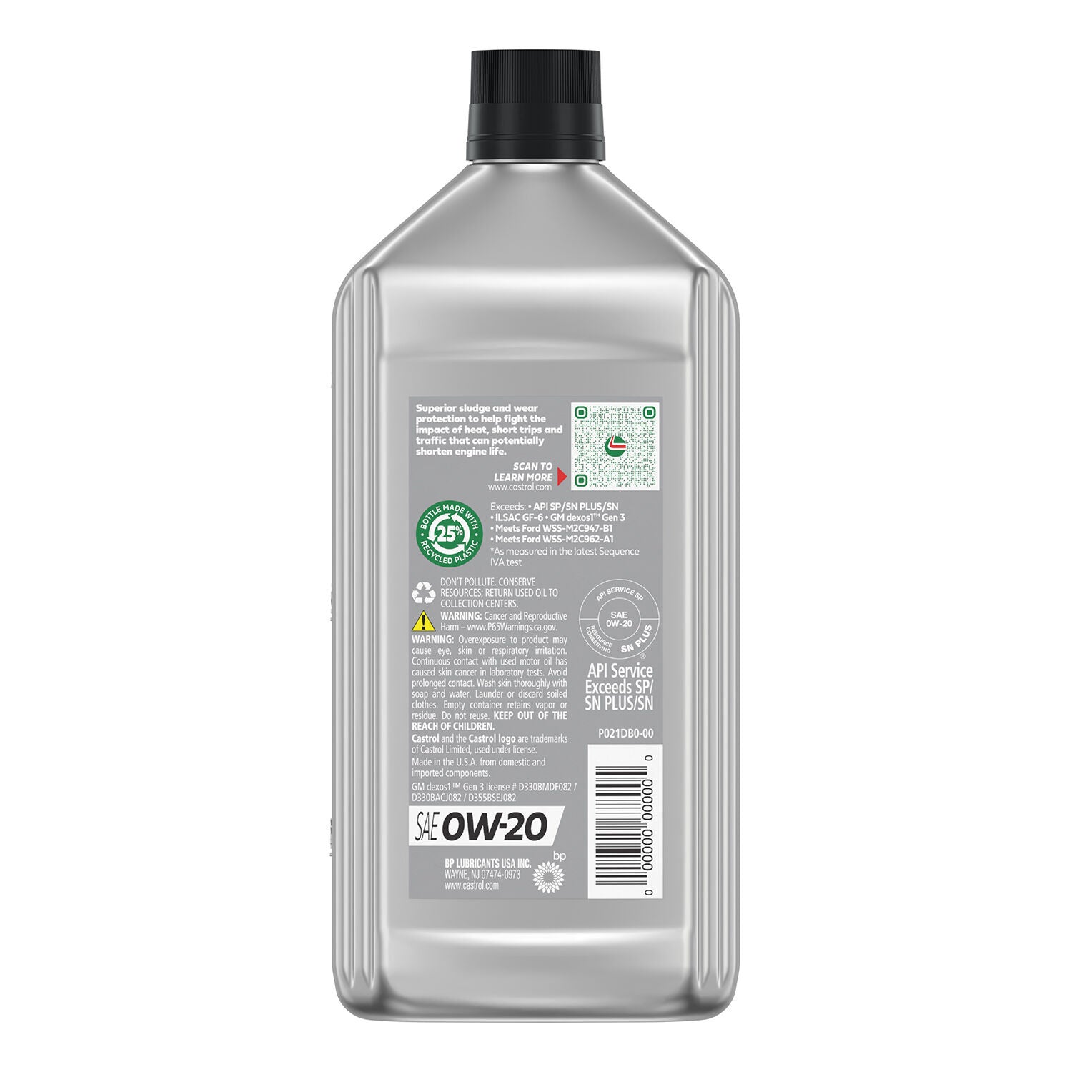 CASTROL - CASTROL GTX FULL SYN 0W20 6/1QT
