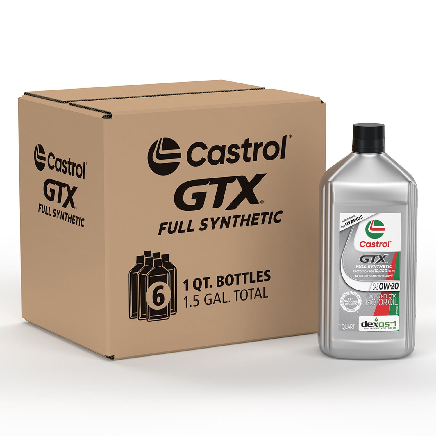 CASTROL - CASTROL GTX FULL SYN 0W20 6/1QT
