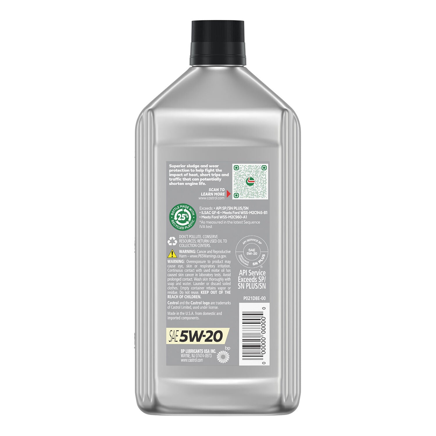 CASTROL - CASTROL GTX FULL SYN 5W20 6/1QT