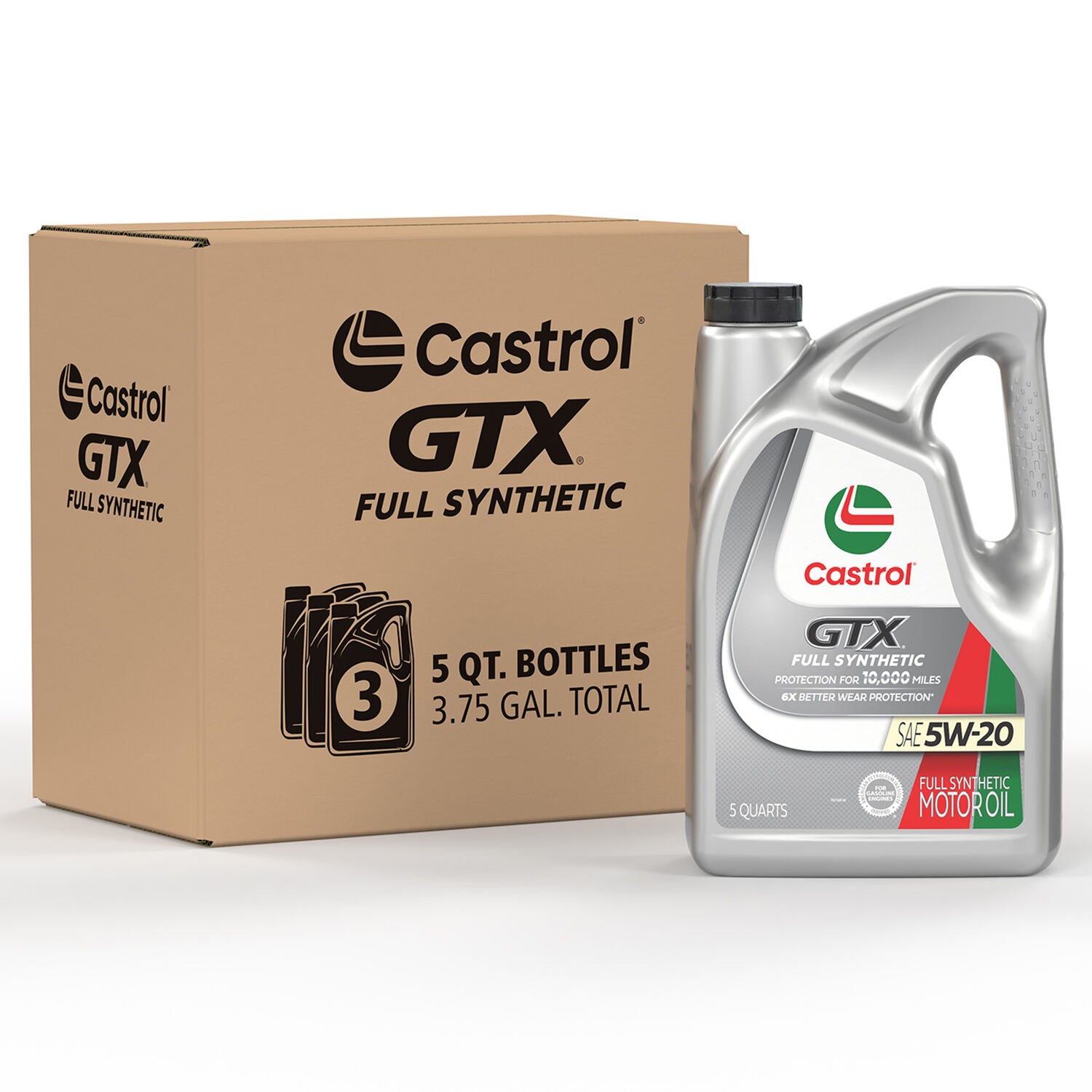CASTROL - CASTROL GTX FULL SYN 5W20 3/5QT