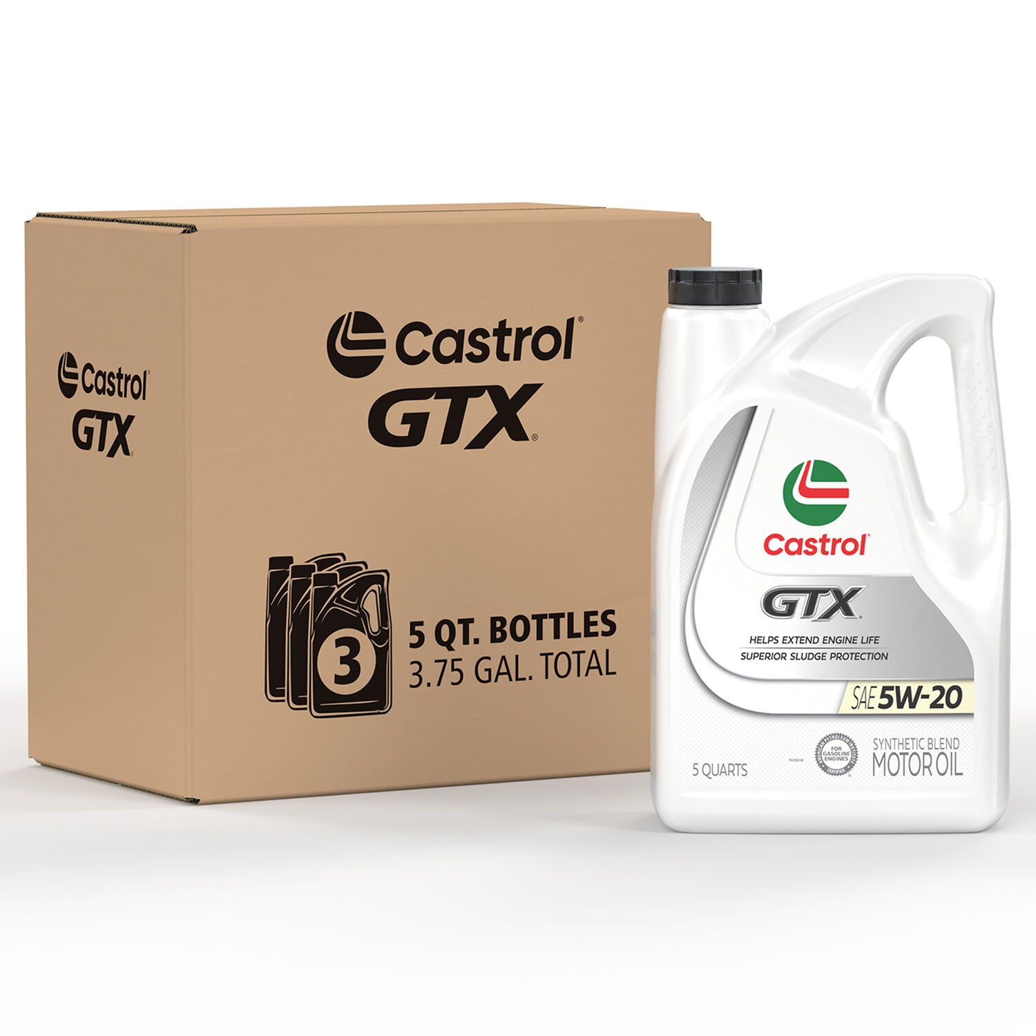 CASTROL - CASTROL GTX 5W20  3/5QT