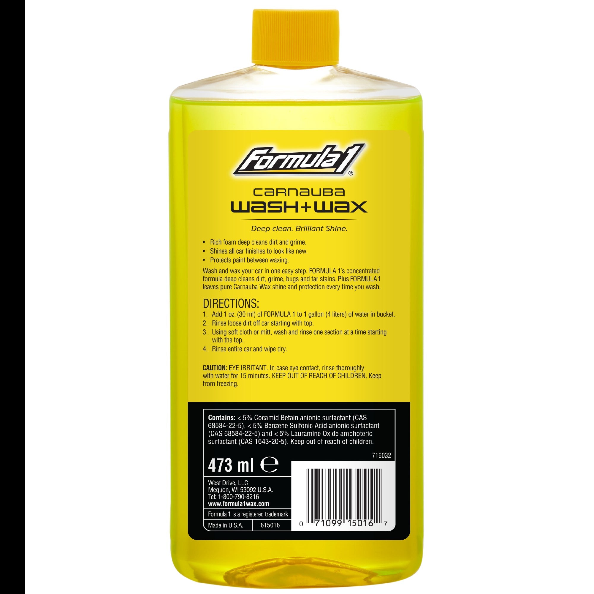 FORMULA 1 - FORM 1 CARNAUBA WSH&WX 12/16OZ