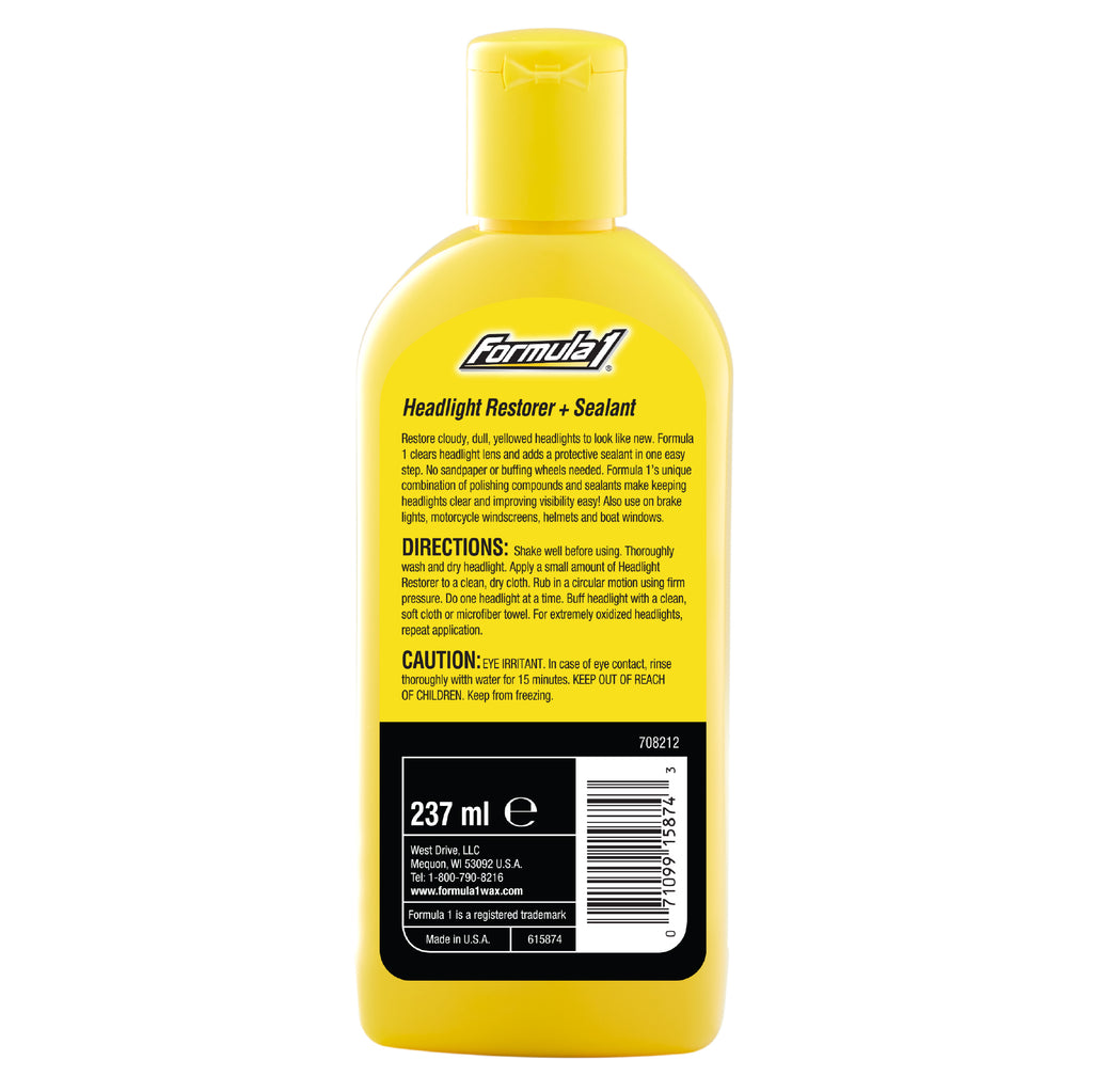 FORMULA 1 - FORM 1 HEADLIT RSTR&SLN 12/8OZ