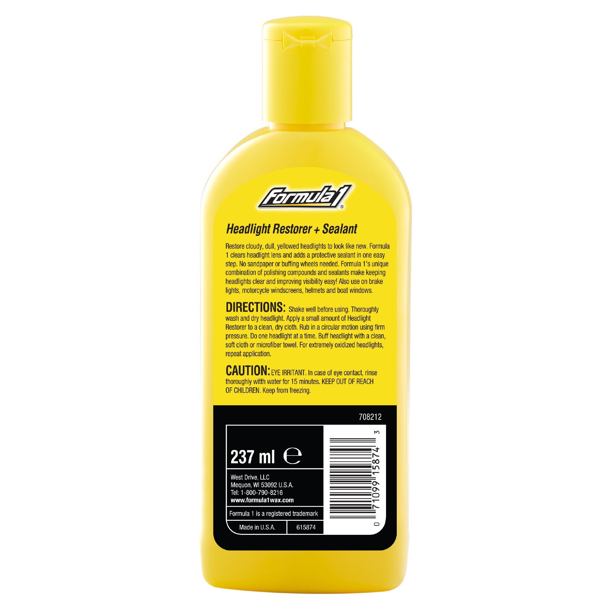 FORMULA 1 - FORM 1 HEADLIT RSTR&SLN 12/8OZ