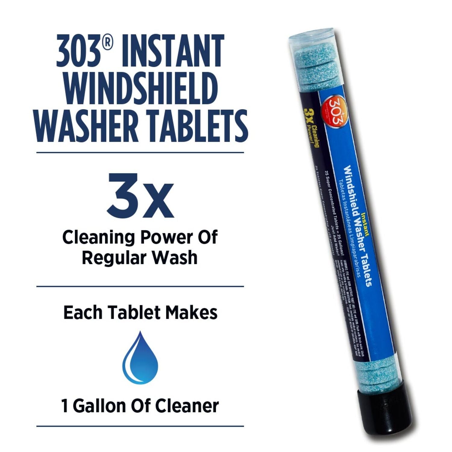 303 - 303 WASHER TABLETS 25EA IN TBE