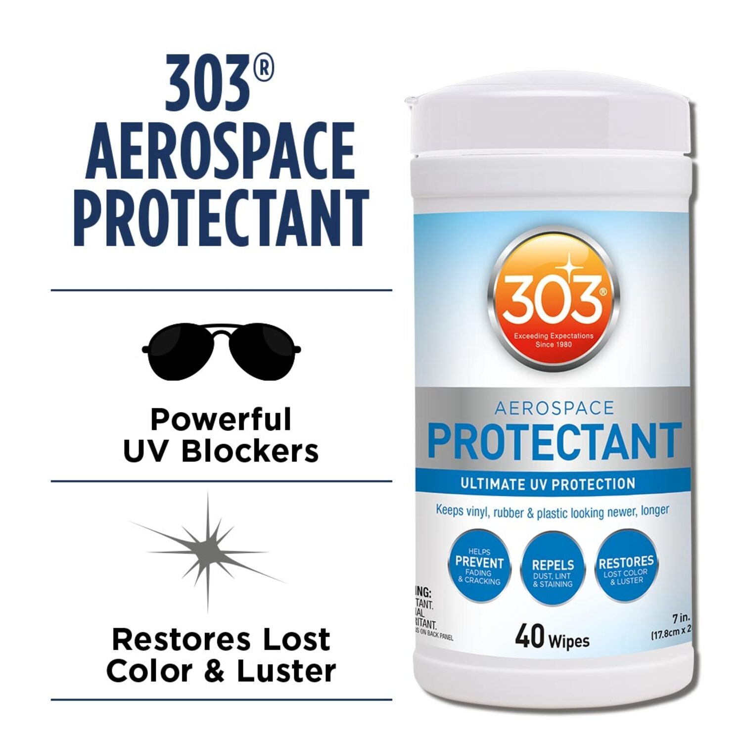 303 - 303 PROTECTANT WIPE 12/40CT