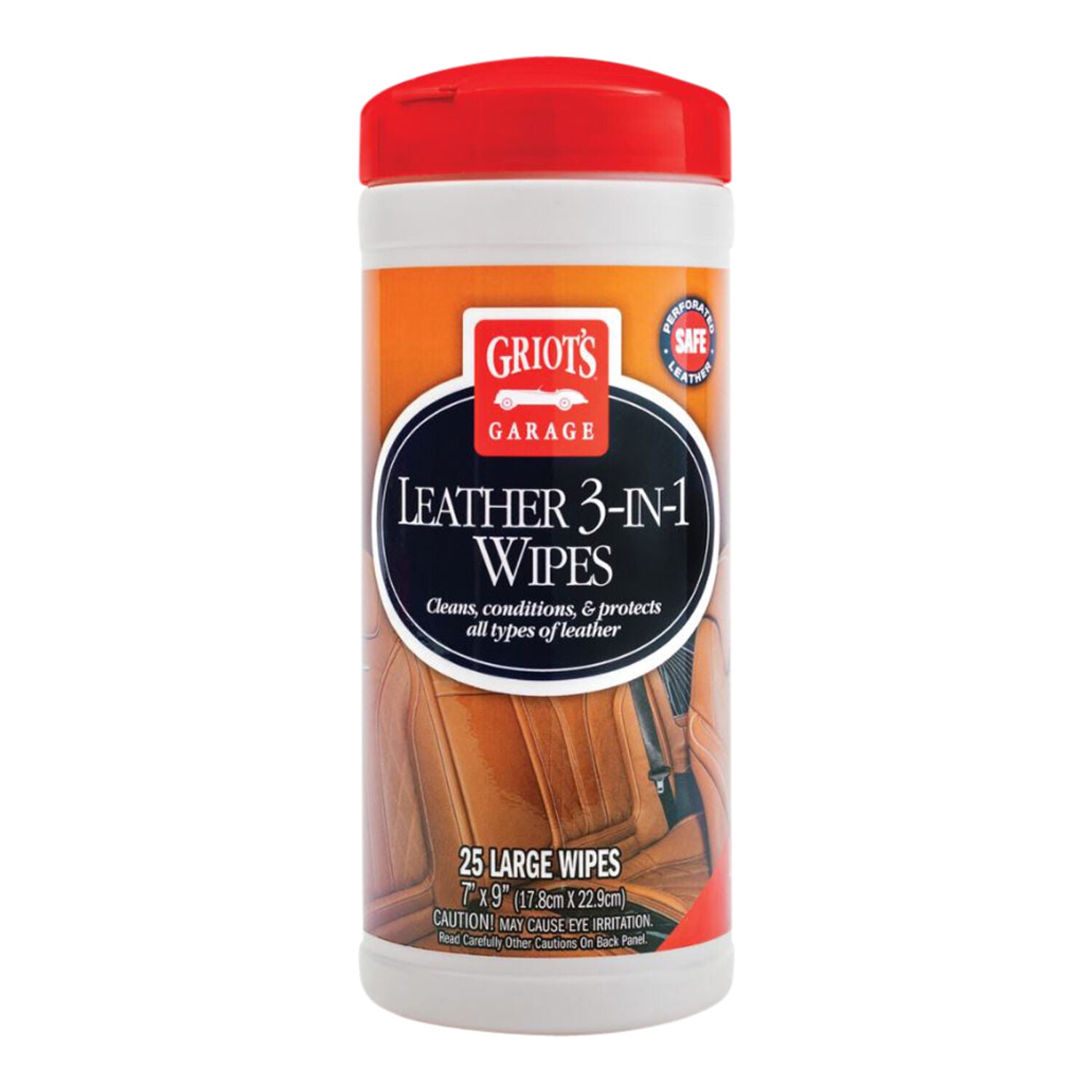 GRIOTS GARAGE - GRIO LTHR 3-IN-1 WIPES 6/30CT