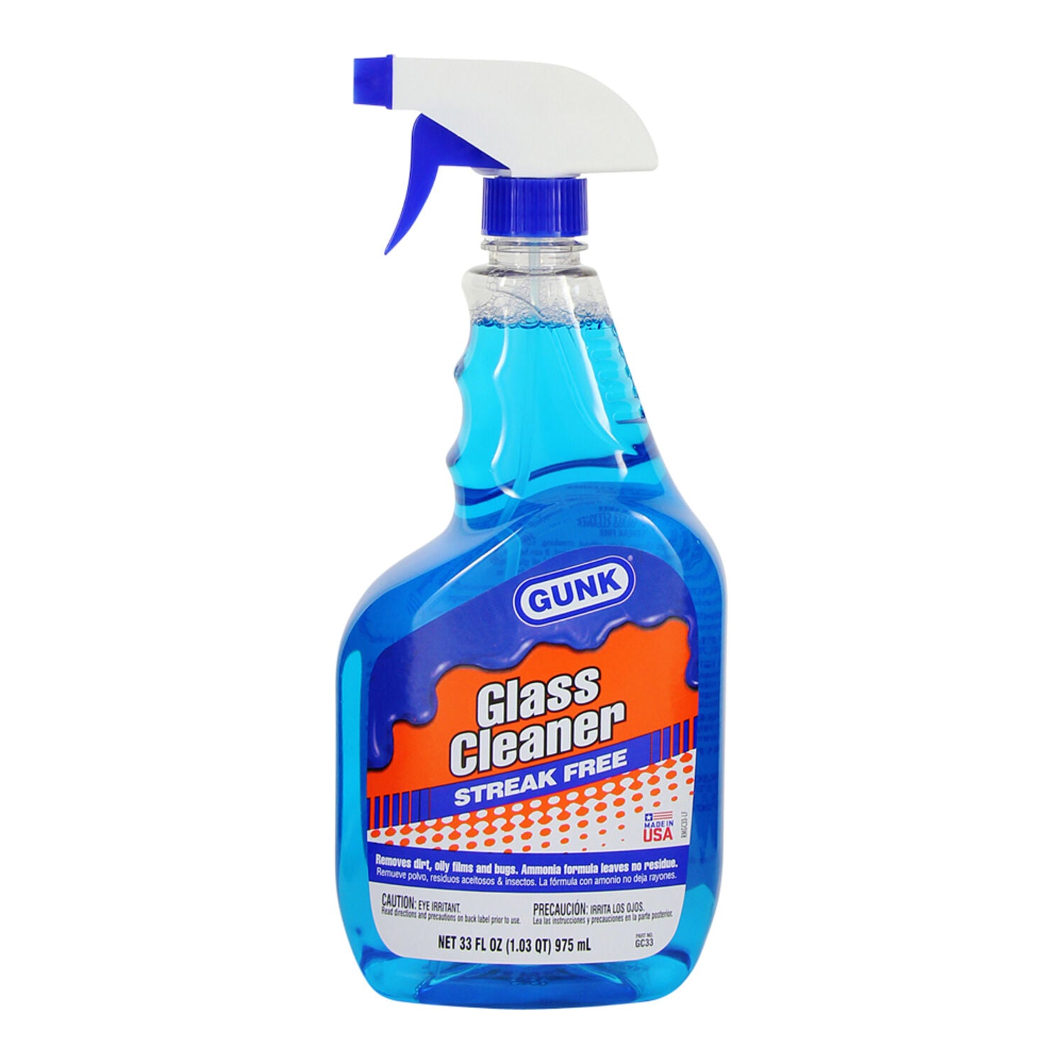 GUNK - GUNK LIQUID GLASS CLNR 12/33OZ