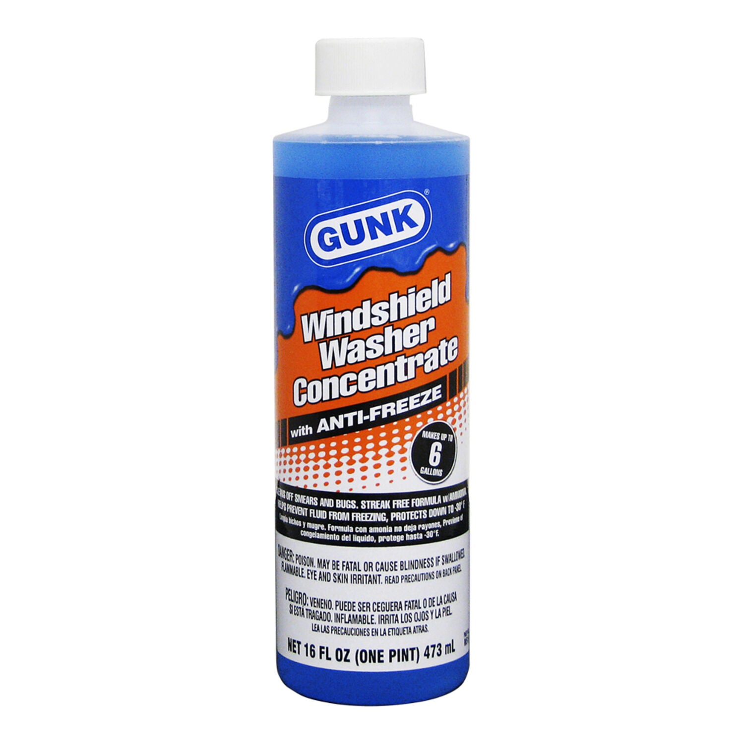 GUNK - GUNK WINDSHIELD SOLVENT 12/16OZ