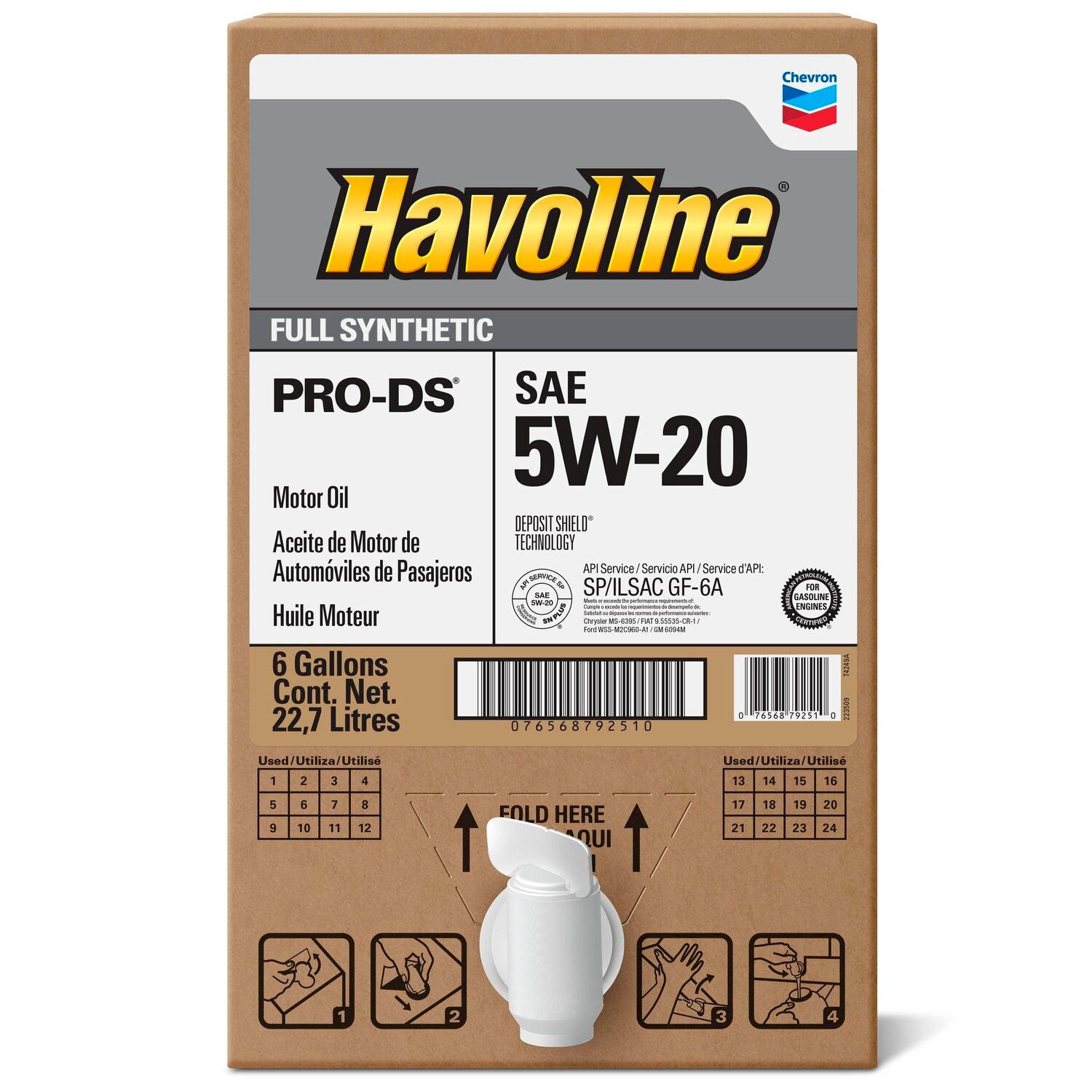 HAVOLINE - HAVOLINE PDS SYN 5W20 6 GAL BIB