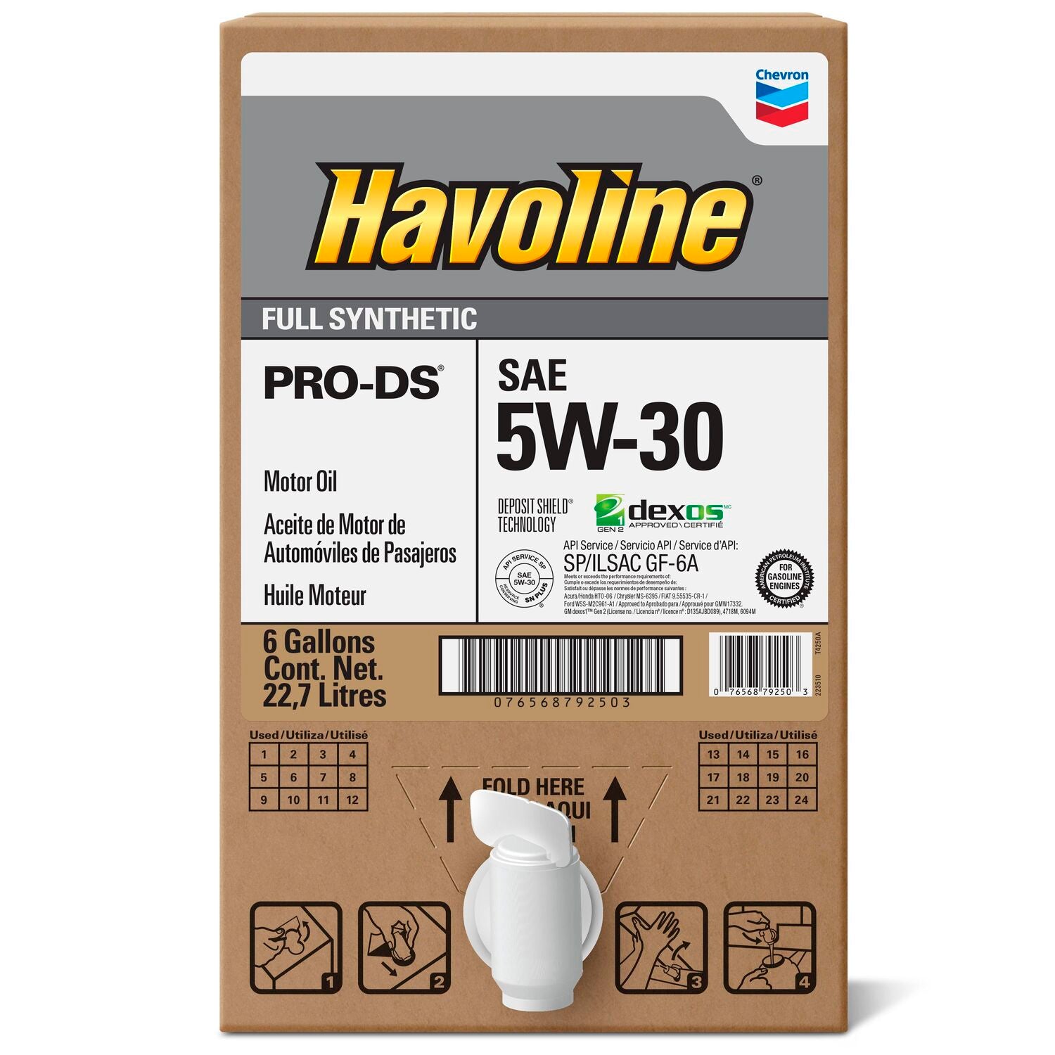 HAVOLINE - HAVOLINE PDS SYN 5W30 6 GAL BIB