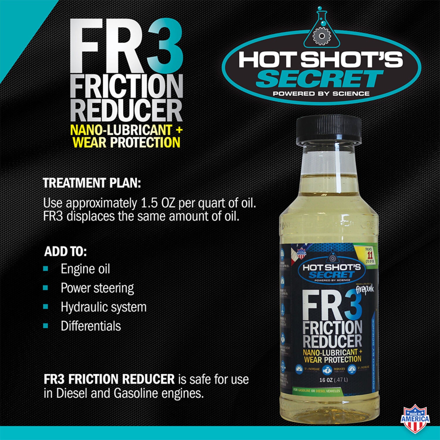 HOT SHOTS - HOTSHOT FRICTION REDUCR 12/16OZ