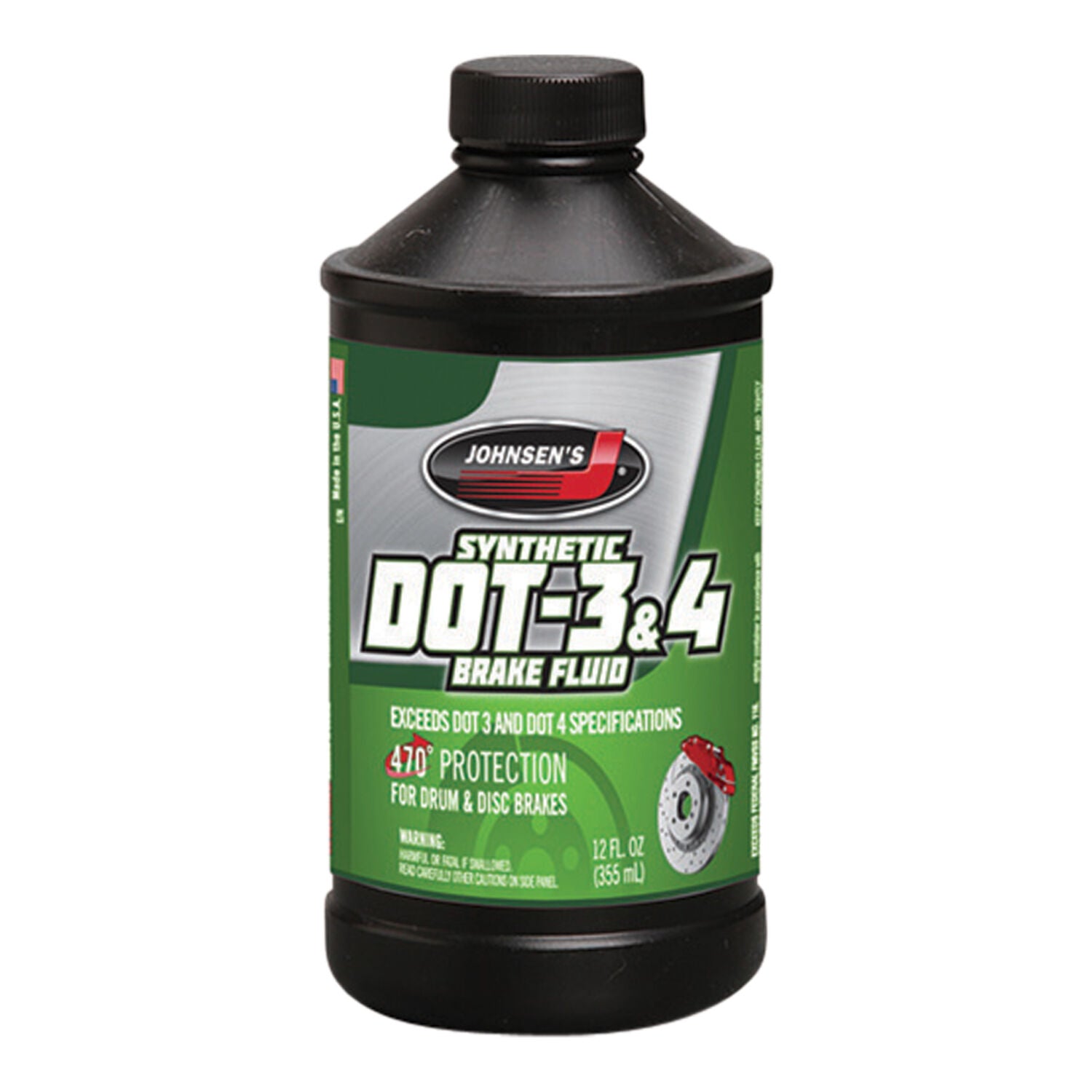 JOHNSEN PRODUCTS - JOHN DOT 4 BRAKE FLUID 12/12OZ