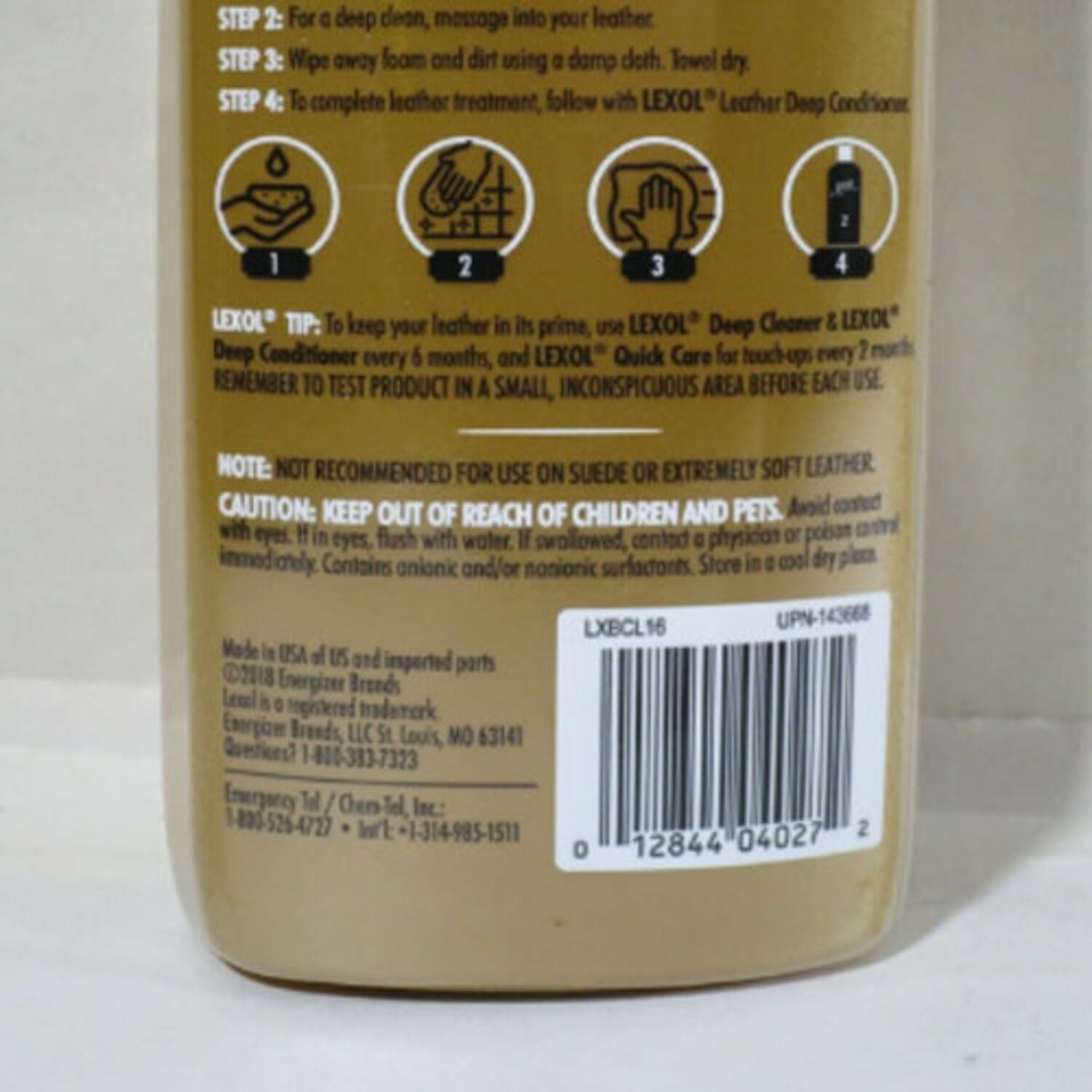 LEXOL - LEXOL CLEANER 6/16.9OZ