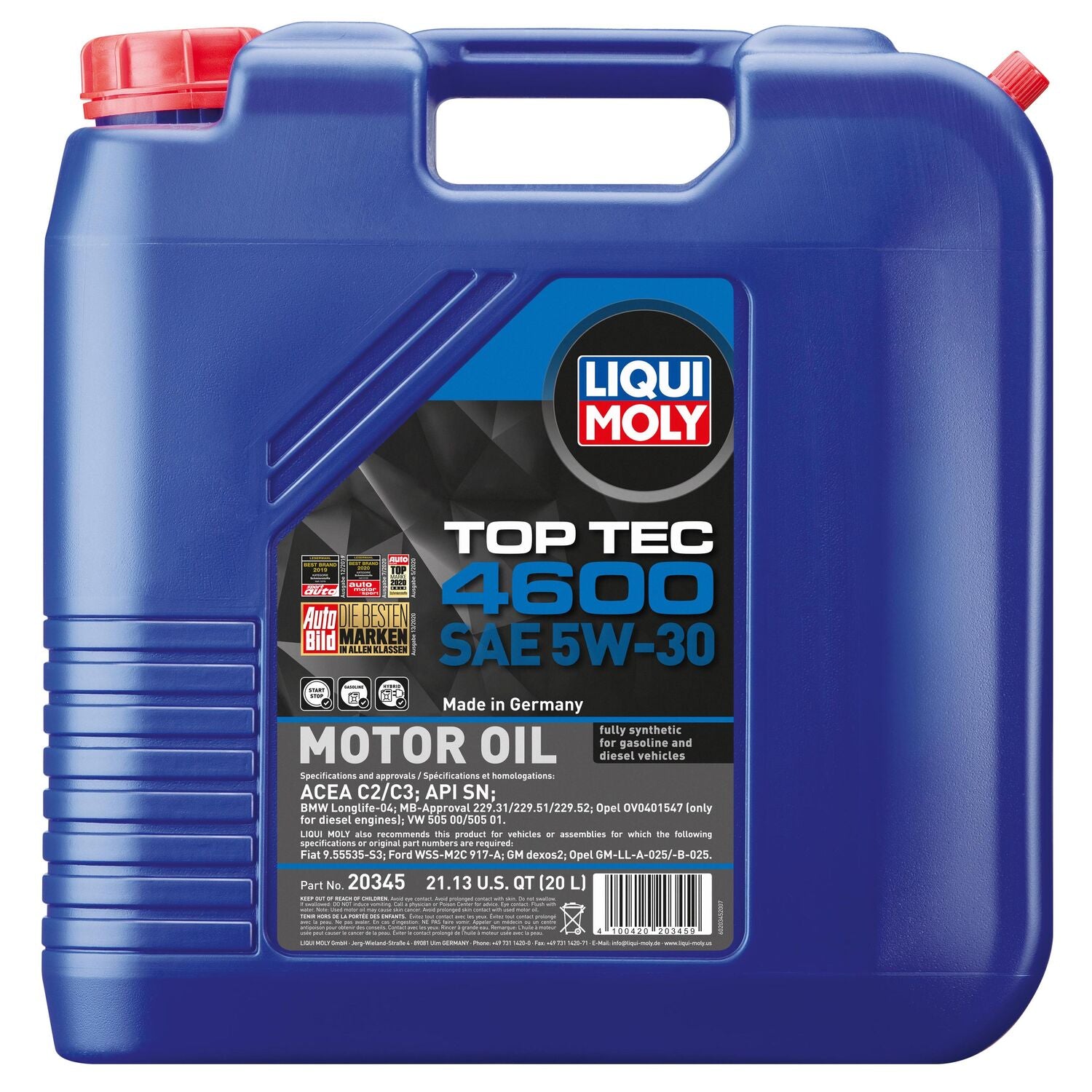 LIQUI MOLY - LIQM TOP TE 4600 5W30 20L