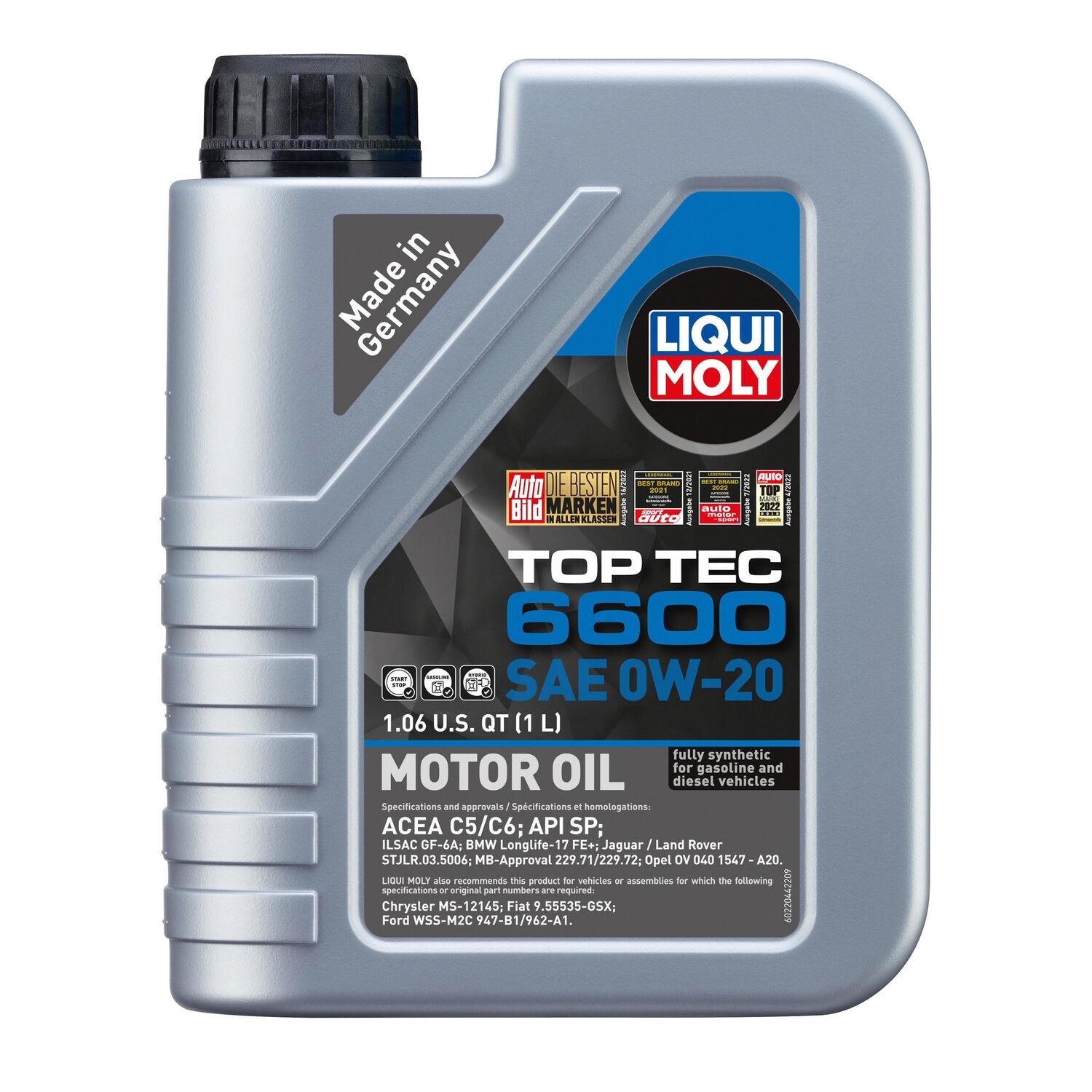 LIQUI MOLY - LIQM TOP TEC 6600 0W20 6/1L