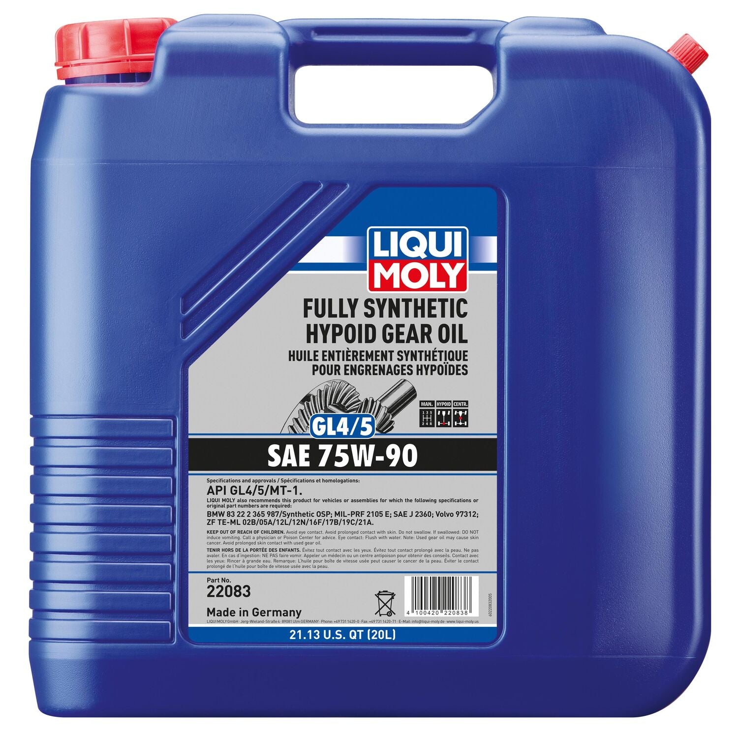 LIQUI MOLY - LIQM FS HYP GR 75W90 GL4/5 20L