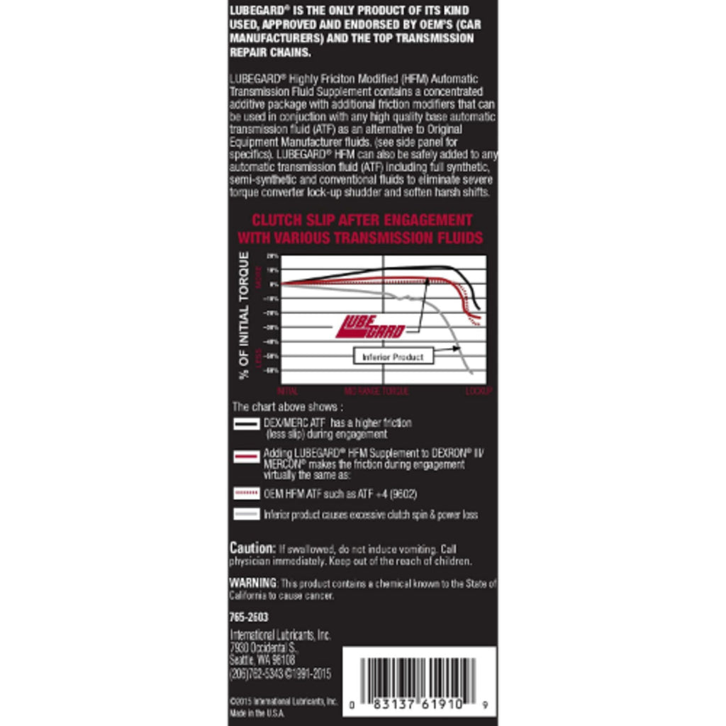 LUBEGARD - LUBEGARD ATF-HFM SUPP 12/10OZ